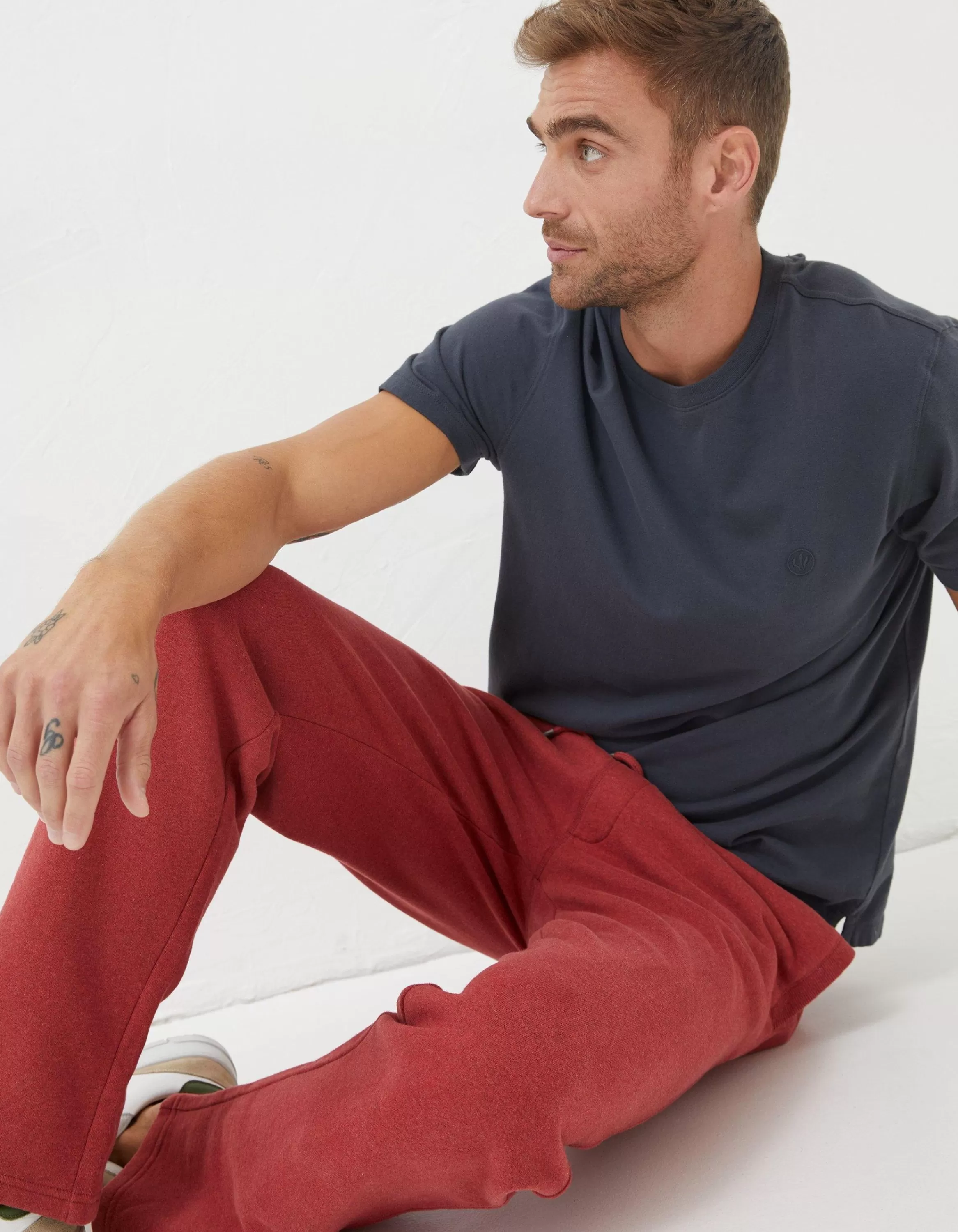 Cheap FatFace Brooke Relaxed Joggers Washed Red