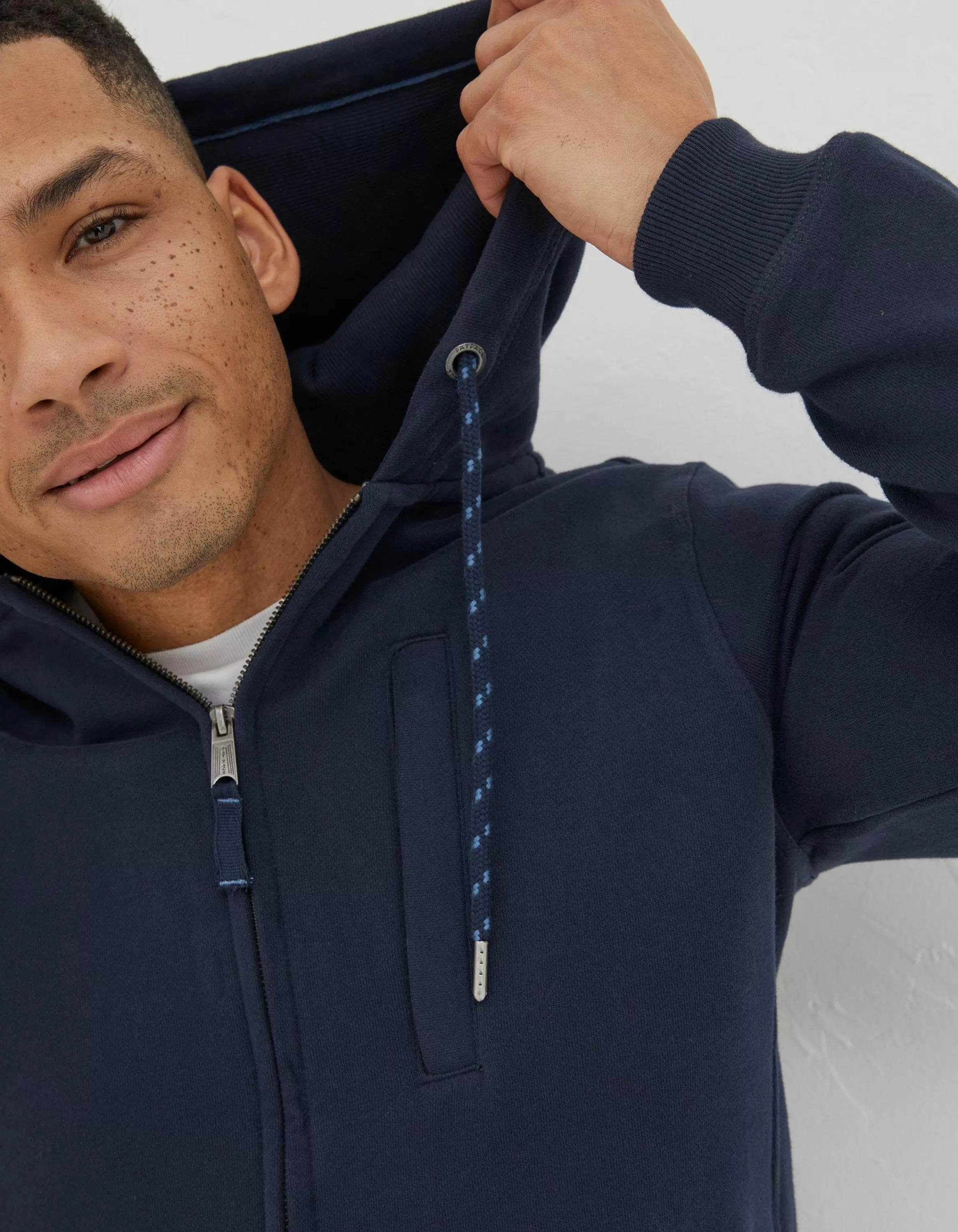 Clearance FatFace Brooke Zip Through Hoodie Navy