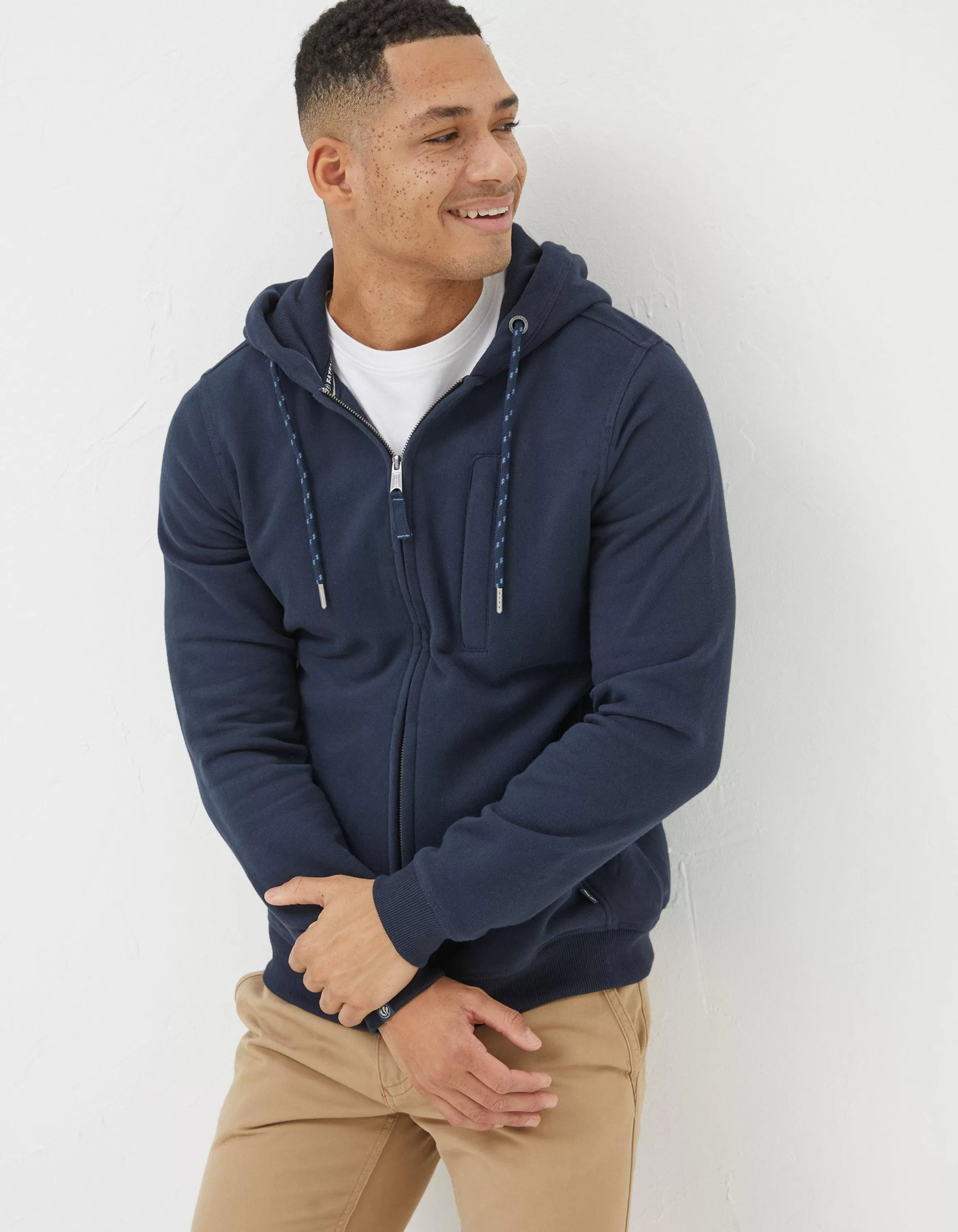 Clearance FatFace Brooke Zip Through Hoodie Navy