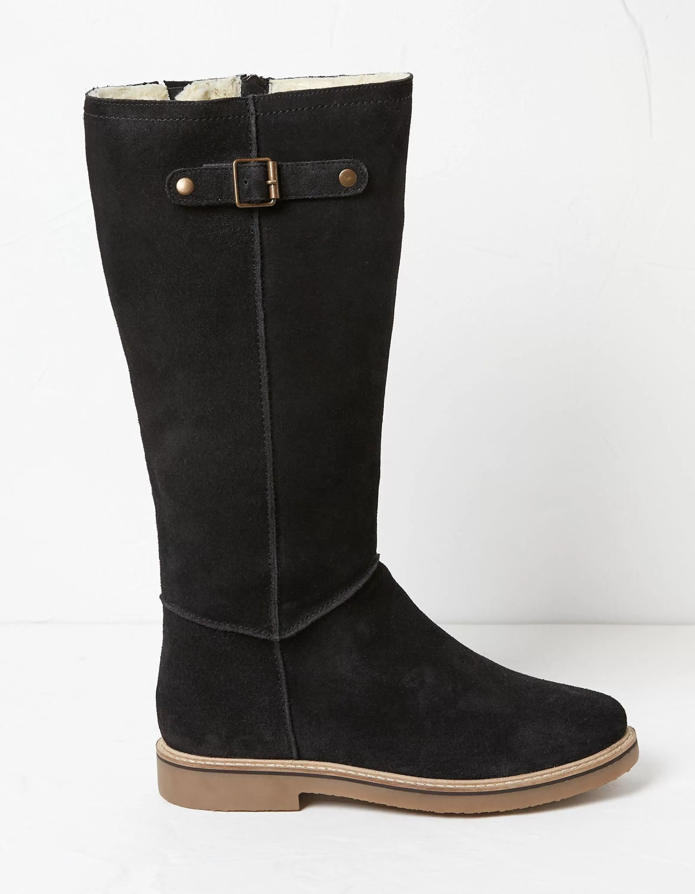 Discount FatFace Calista Knee High Boots Black