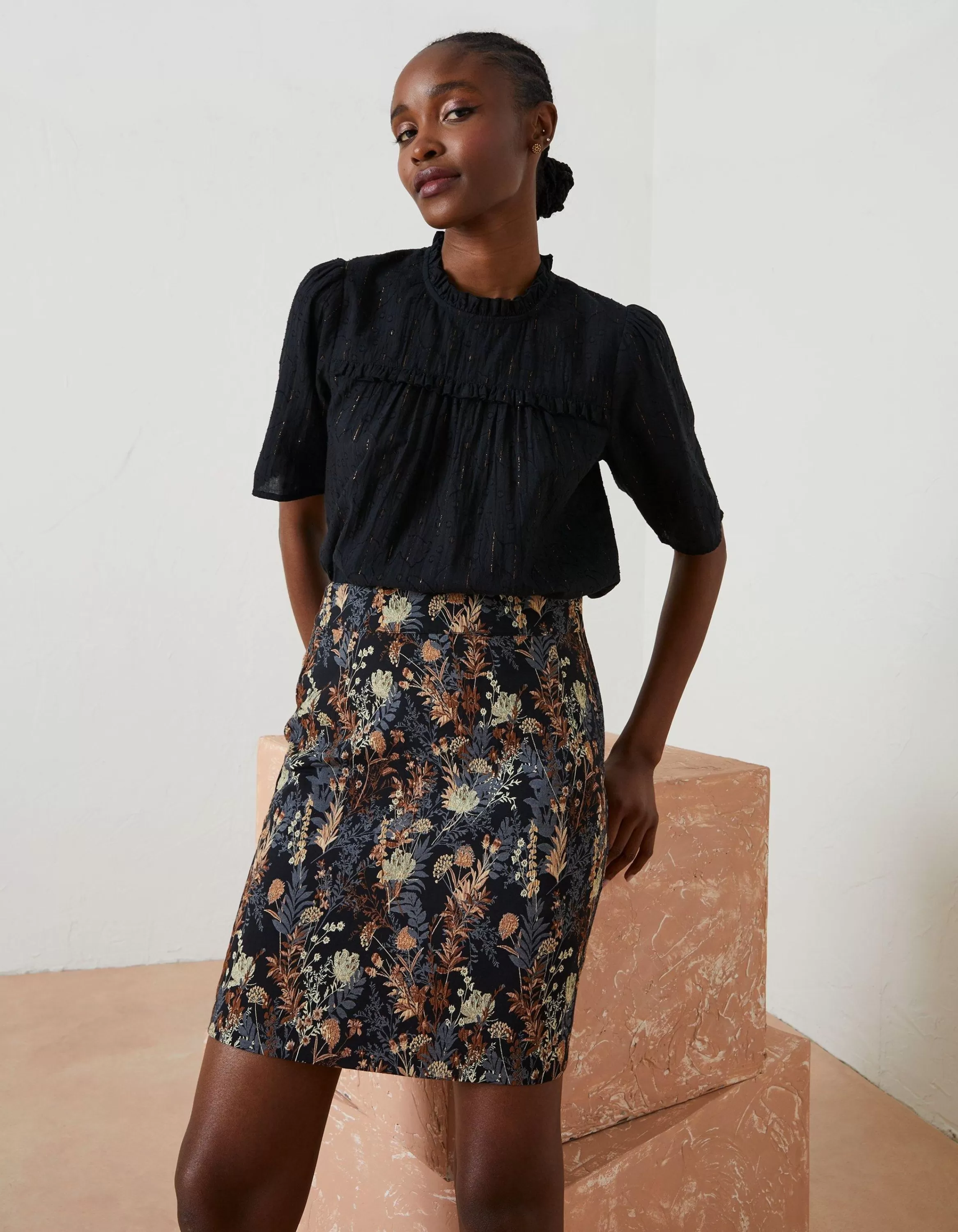 Discount FatFace Cally Jacquard Skirt Multi