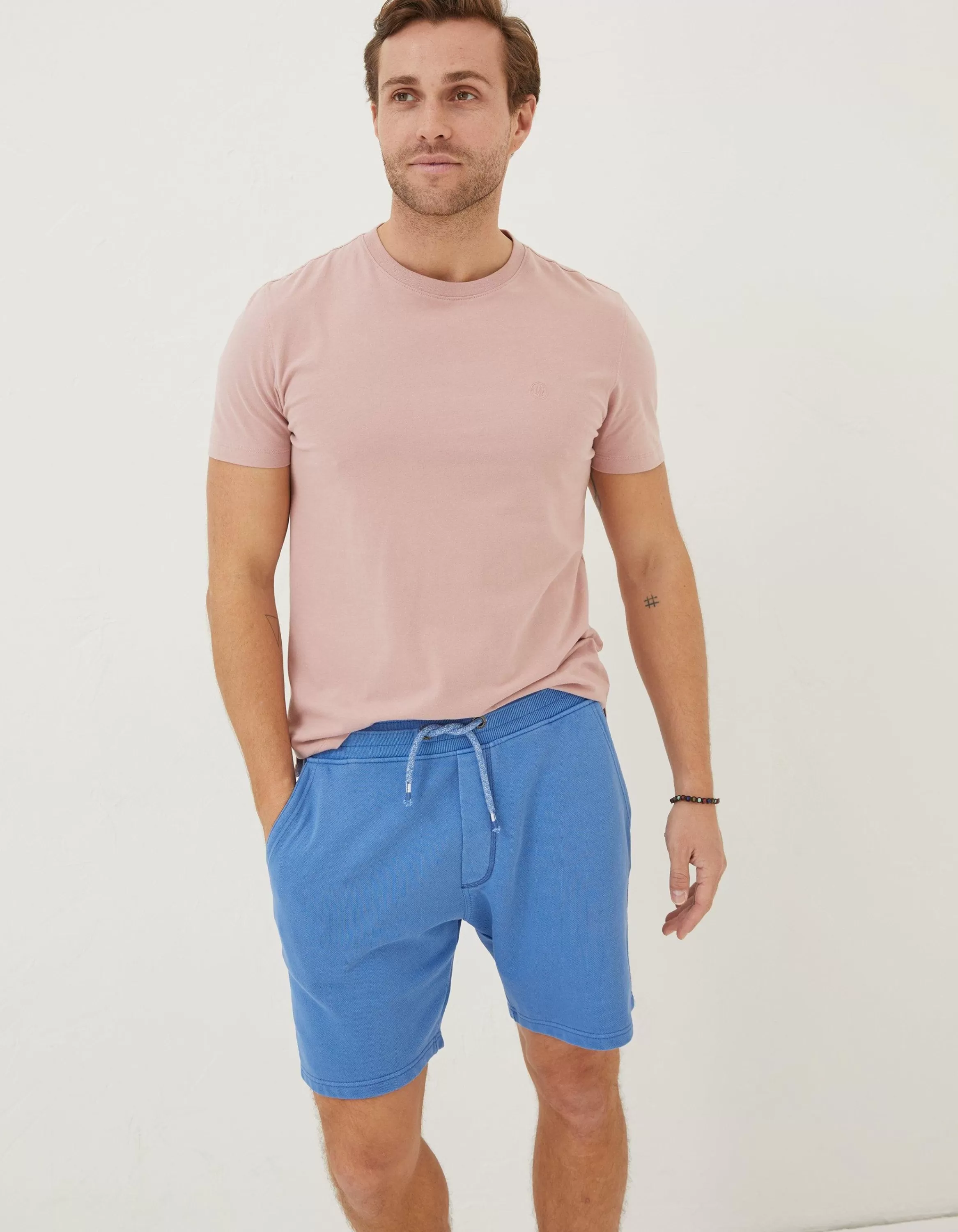 Clearance FatFace Cambourne Sweat Shorts Cobalt Blue