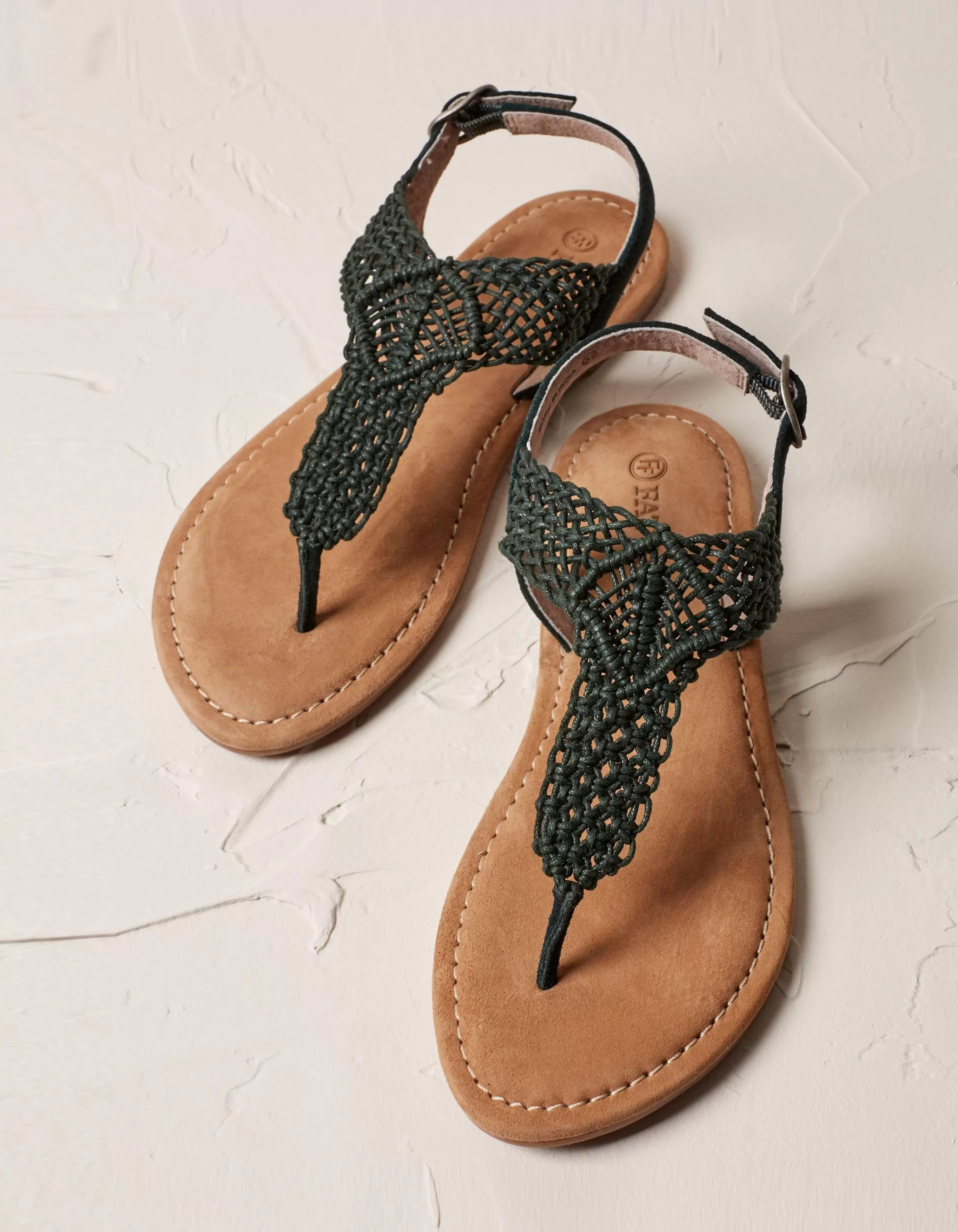 Flash Sale FatFace Carla Crochet Sandals Khaki