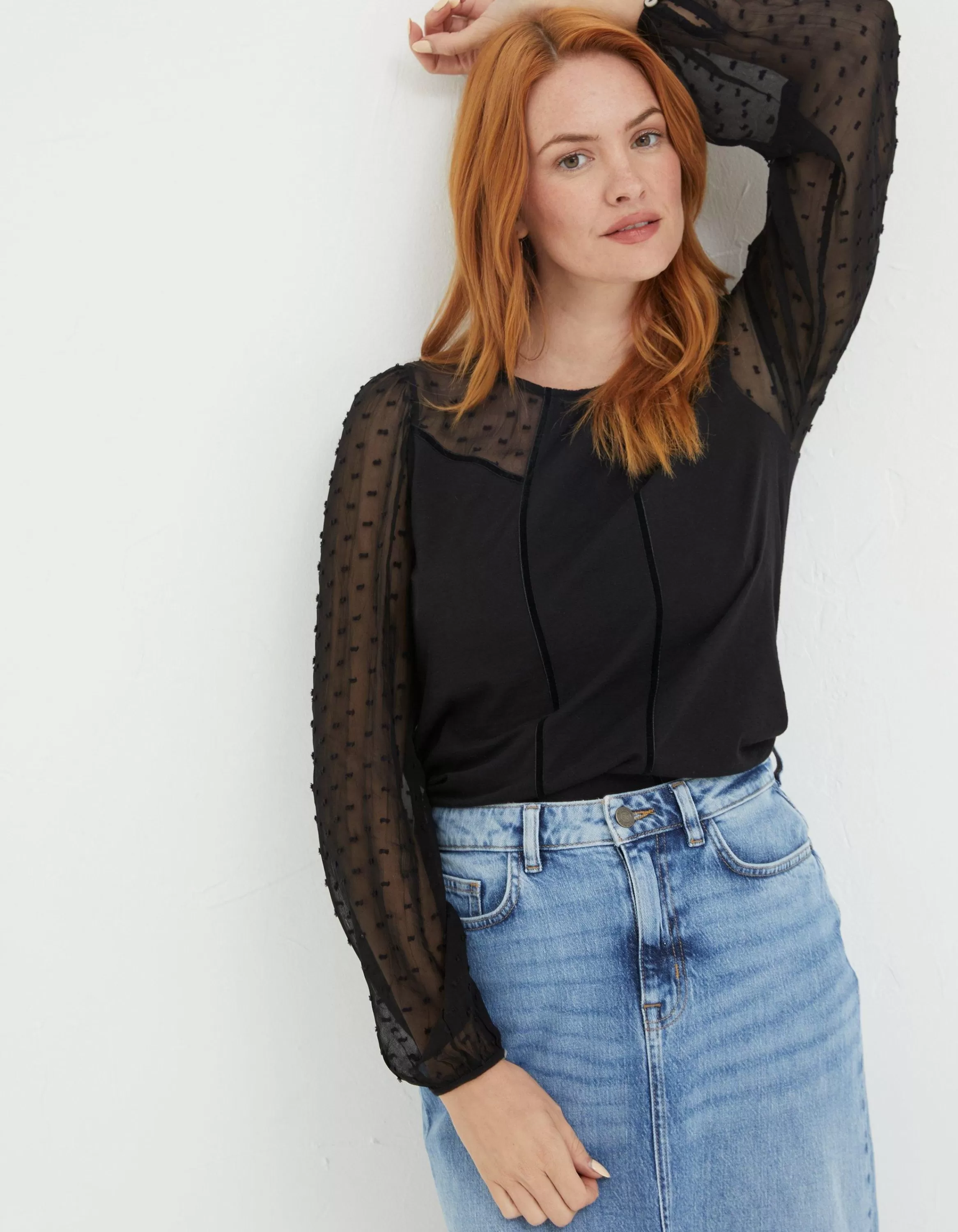 Flash Sale FatFace Charlee Top Black