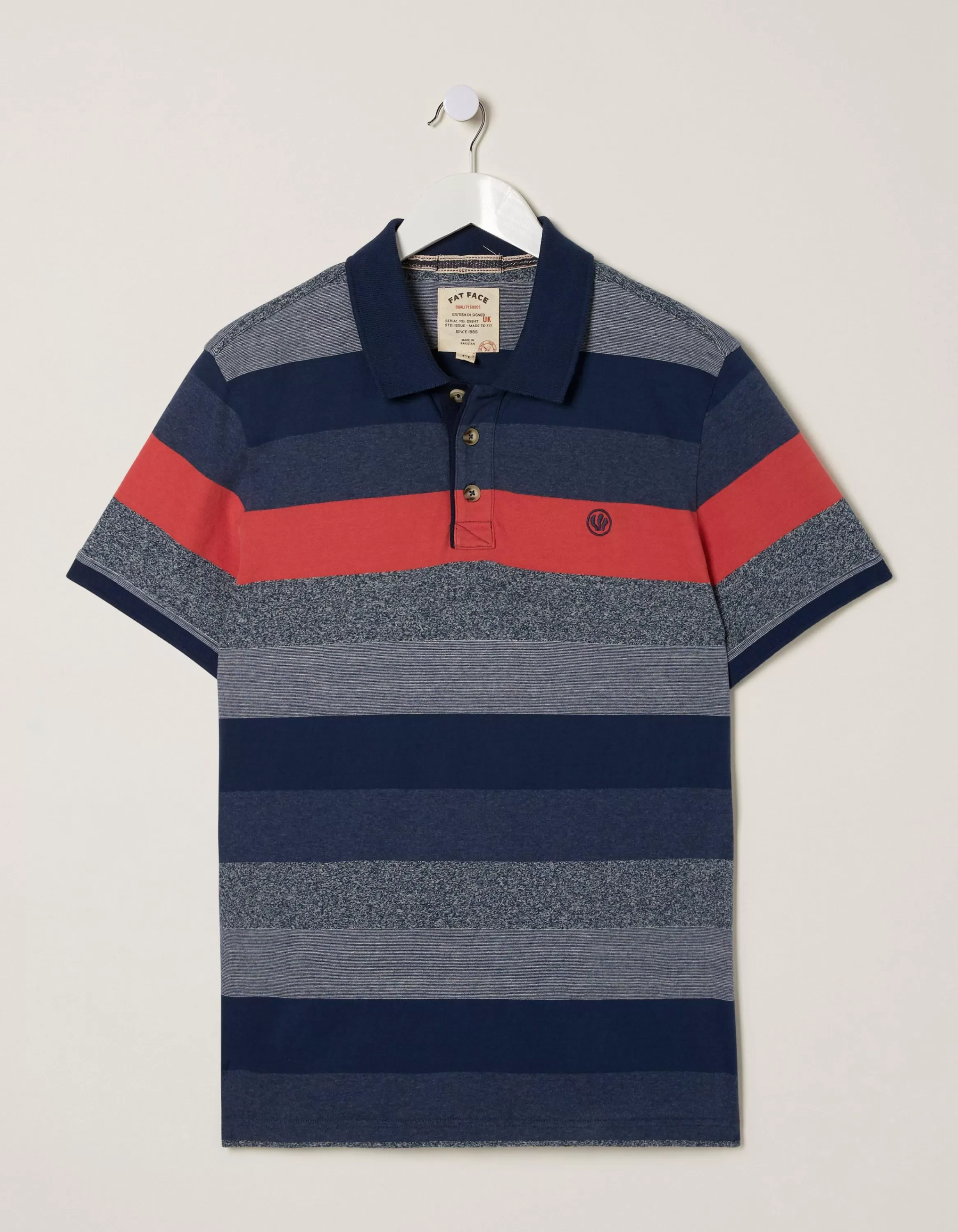 Best FatFace Chidden Stripe Polo Watermelon