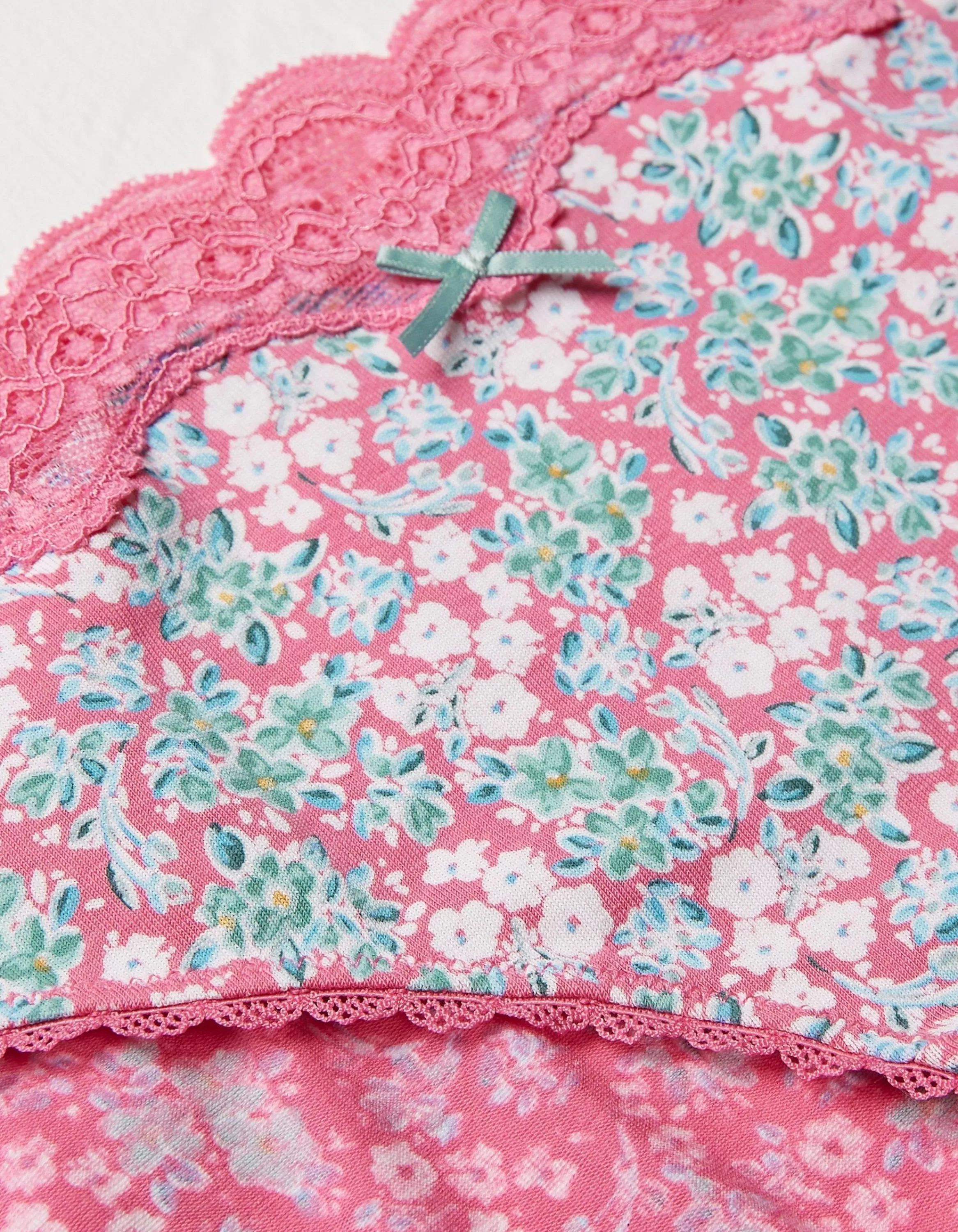 Flash Sale FatFace Clarissa Floral Mini Knickers Bright Pink