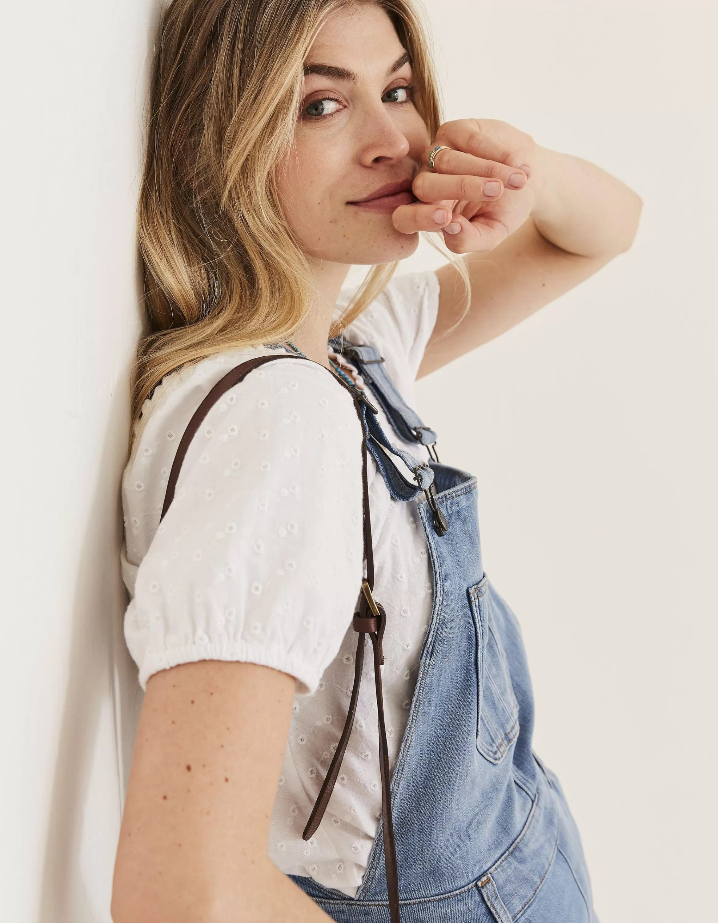 Outlet FatFace Clayton Dungarees Light Wash