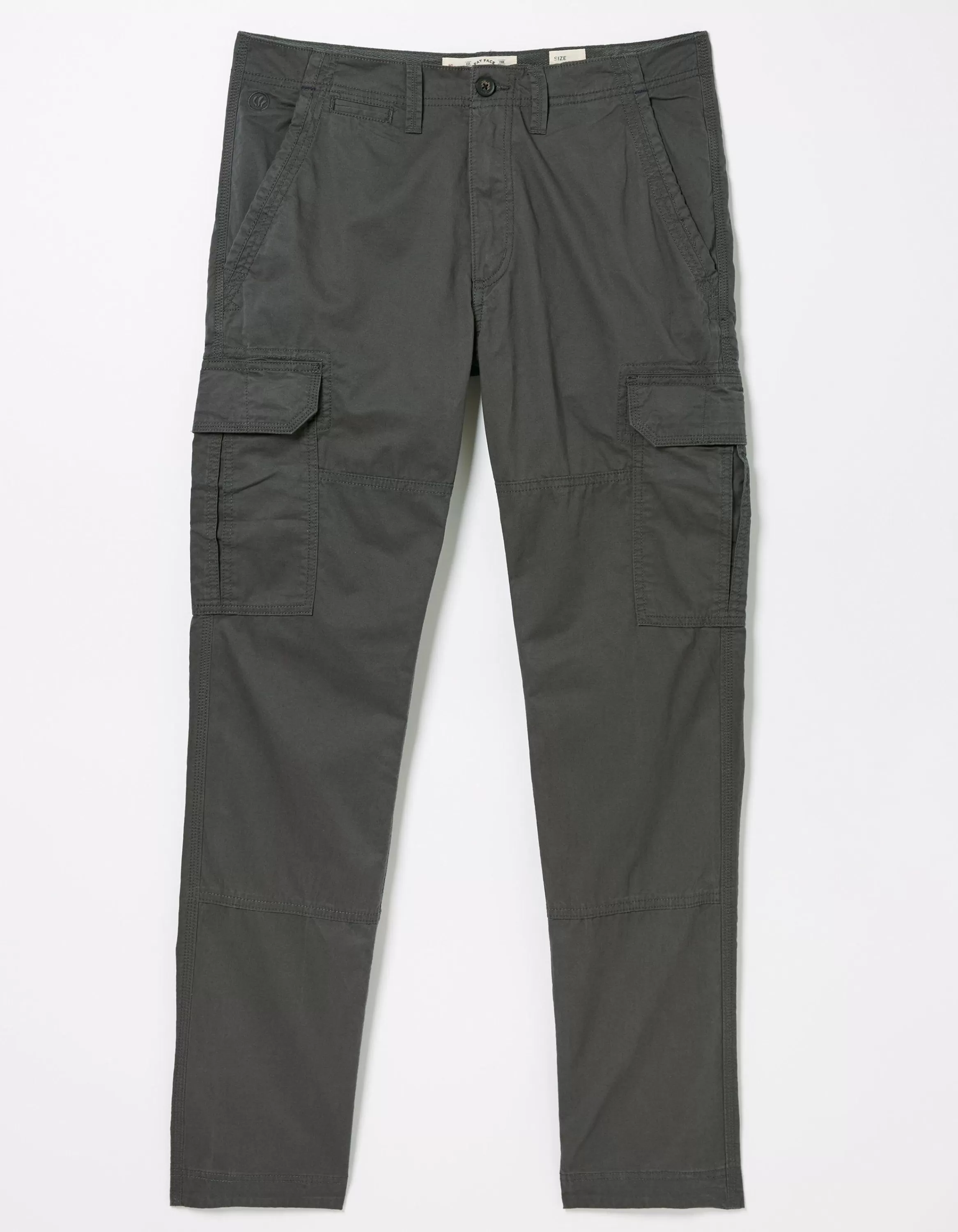 Discount FatFace Corby Straight Cargo Trousers Dark Grey