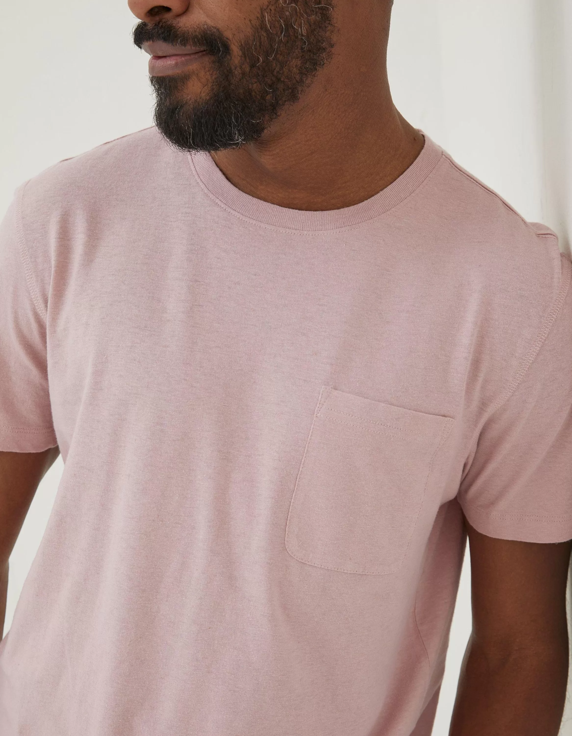 Flash Sale FatFace Cotton Linen Pocket T-Shirt Pink