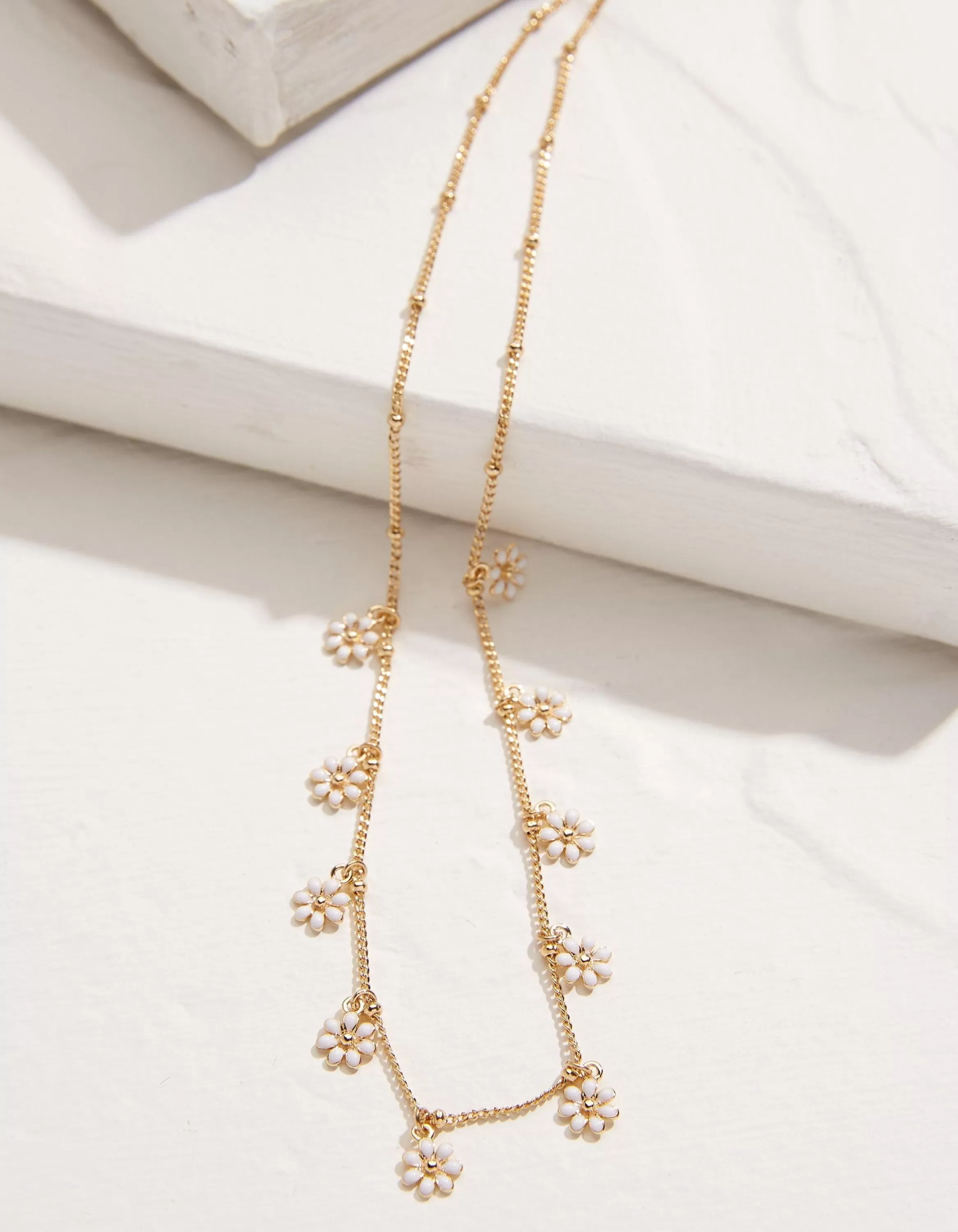 Flash Sale FatFace Daisy Chain Necklace Gold