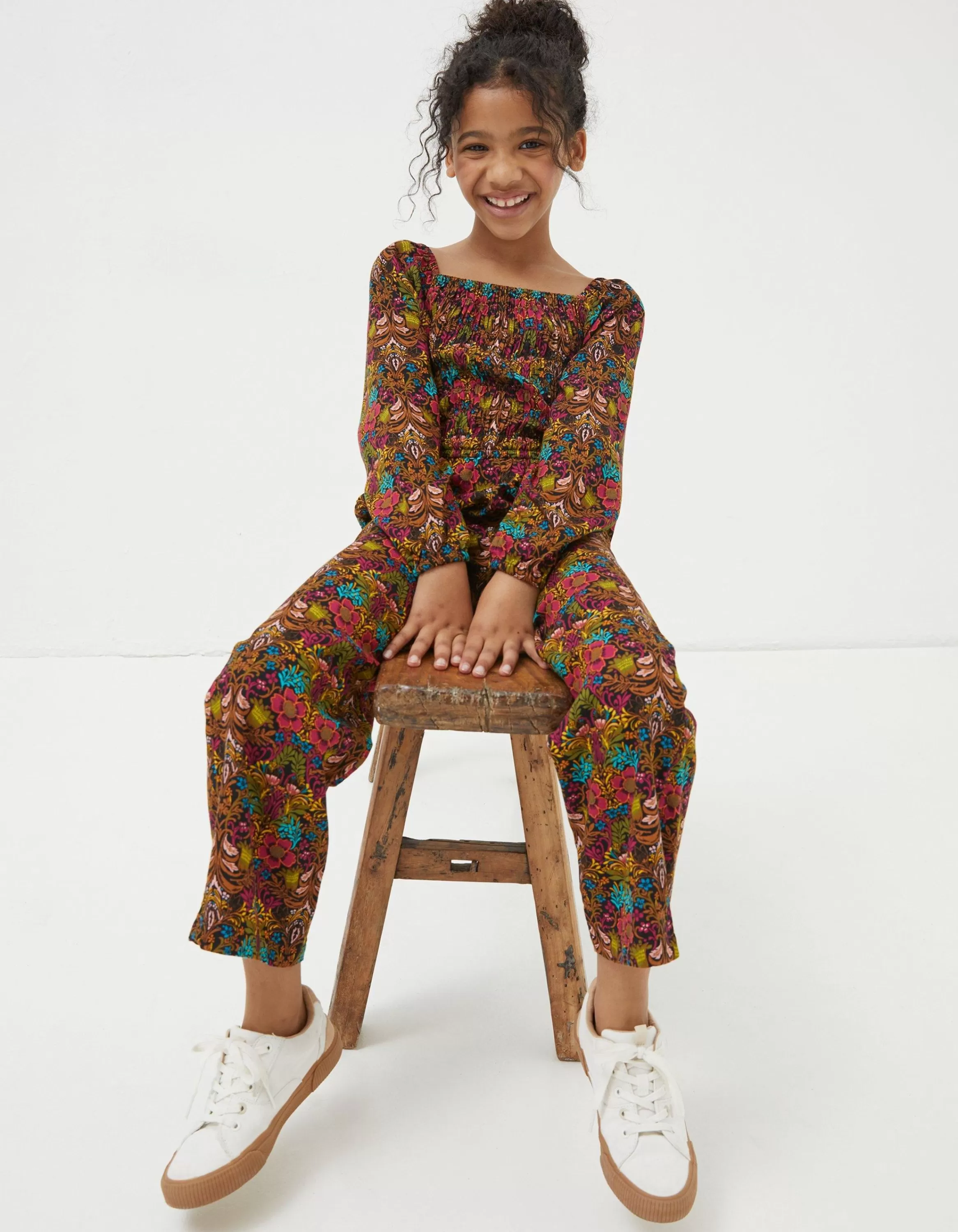 Cheap FatFace Daisy Floral Print Jumpsuit Multi