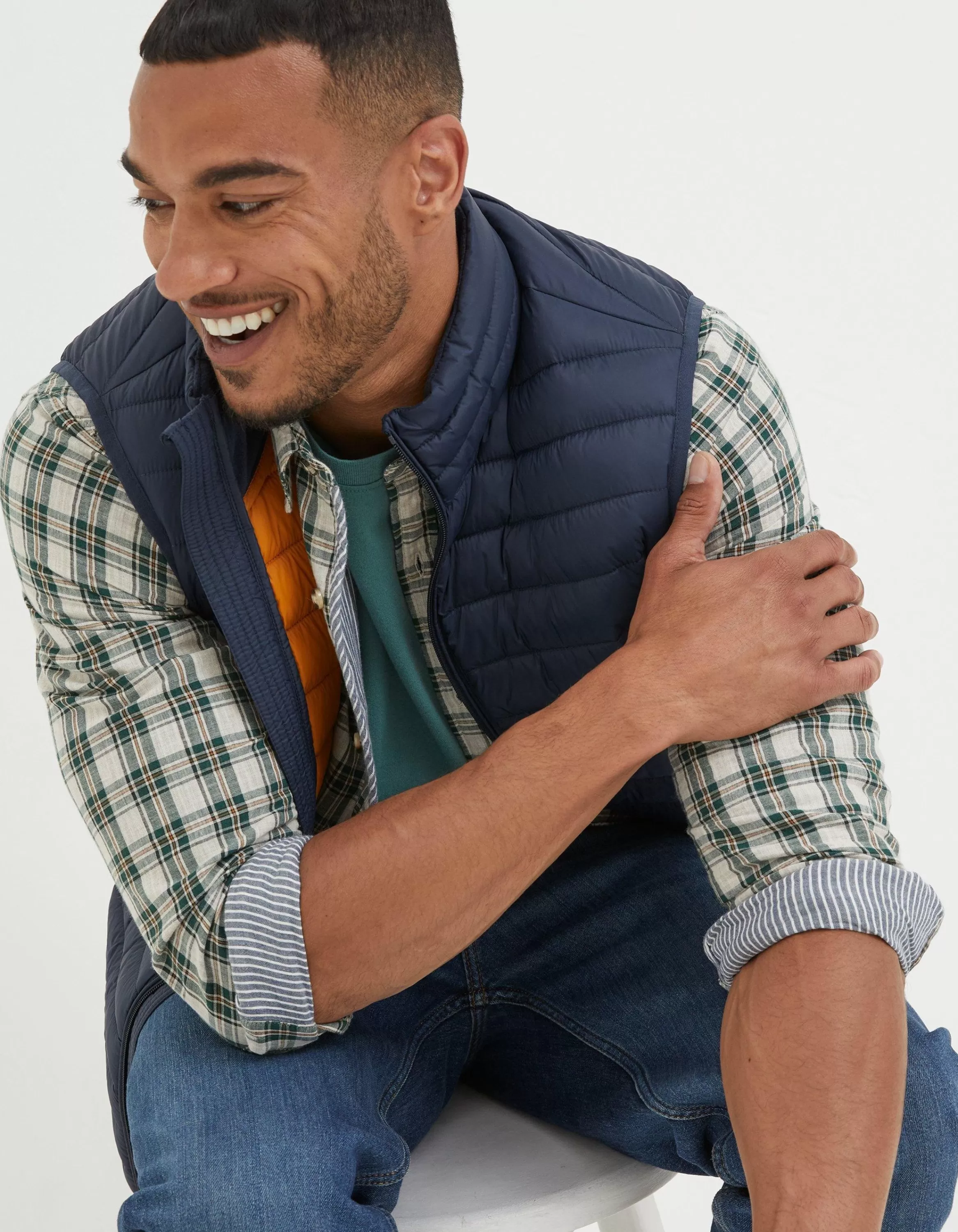 Discount FatFace Dartmouth Gilet Navy