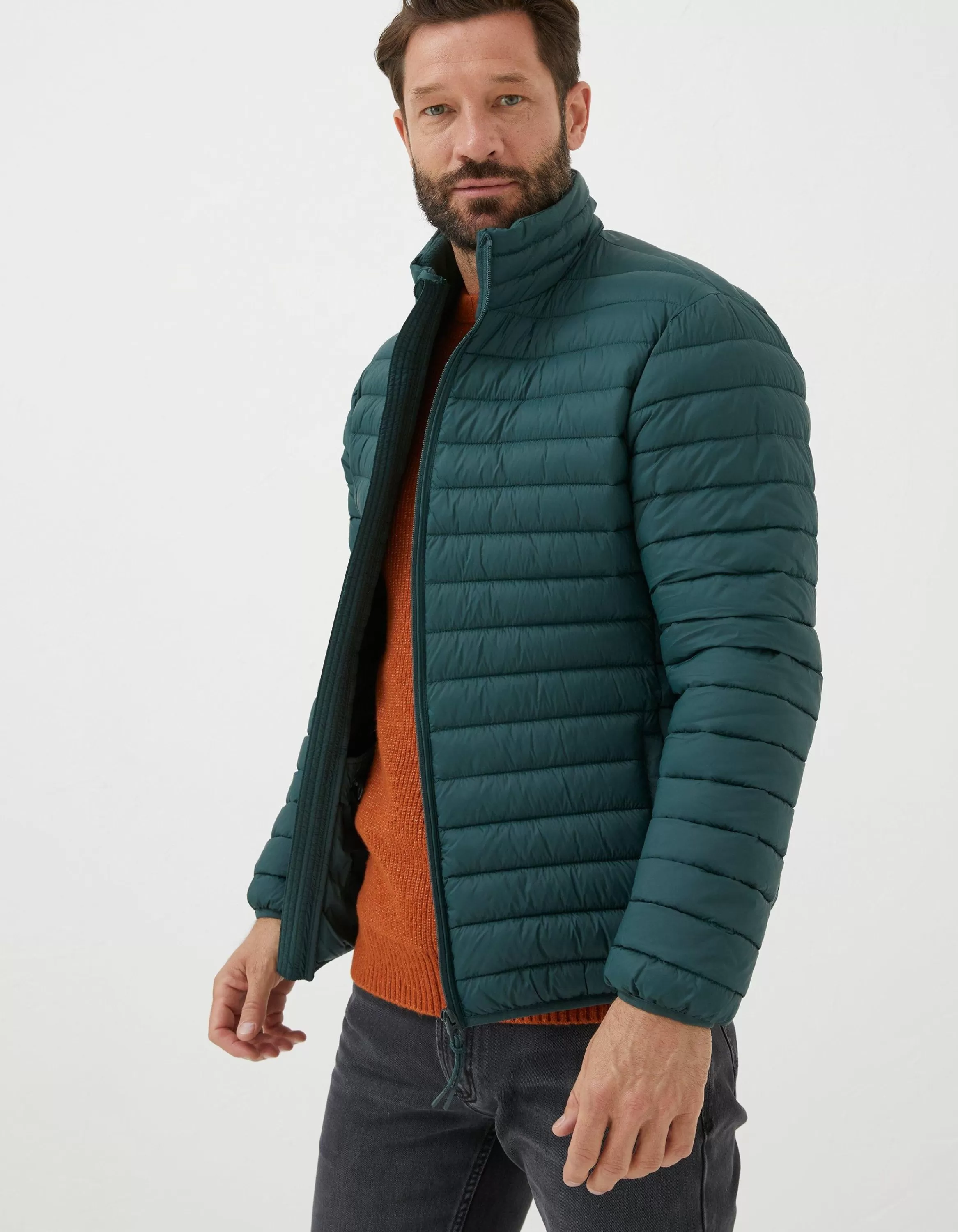 Discount FatFace Dartmouth Puffer Jacket Emerald Green