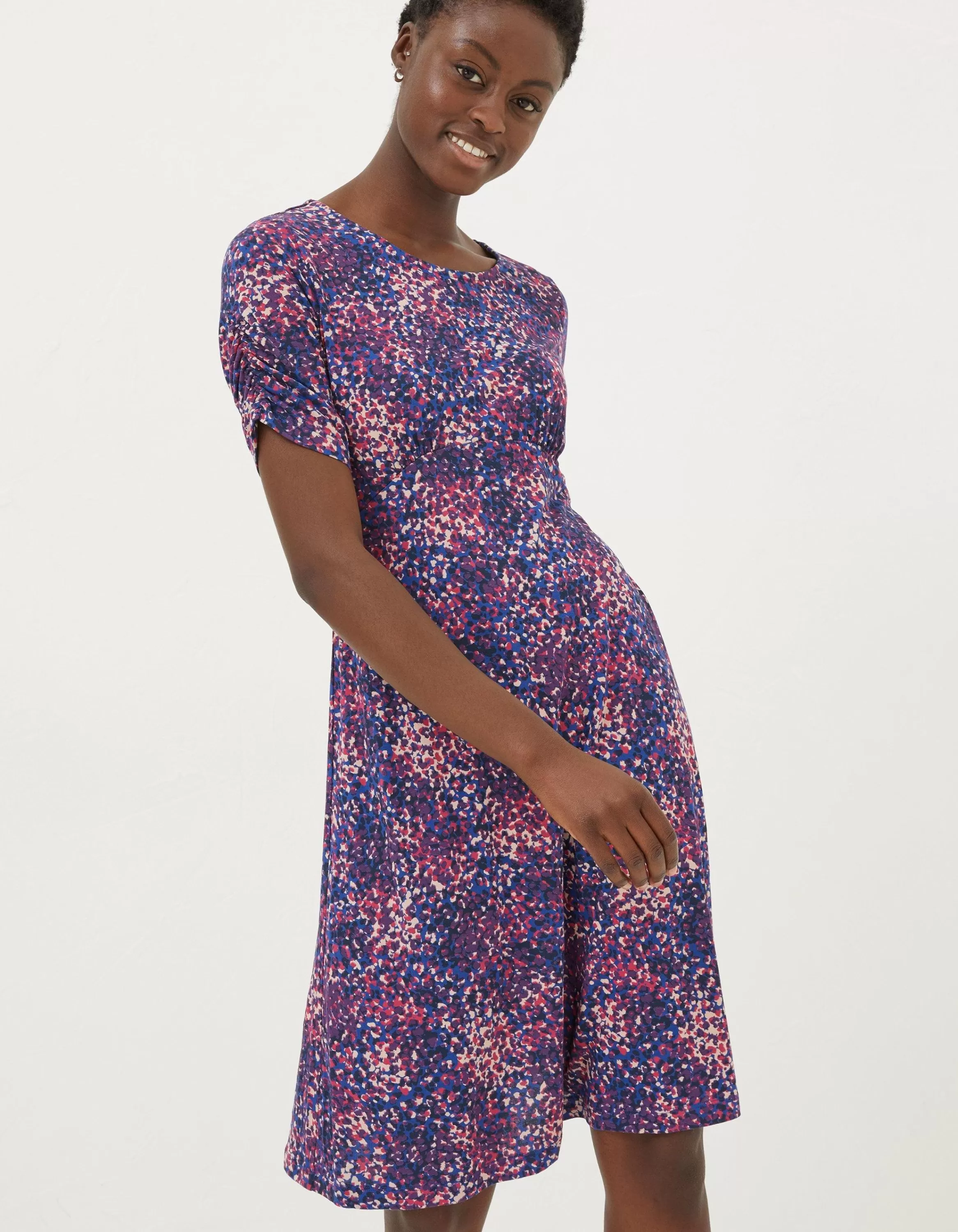 Flash Sale FatFace Delilah Spot Jersey Dress Navy