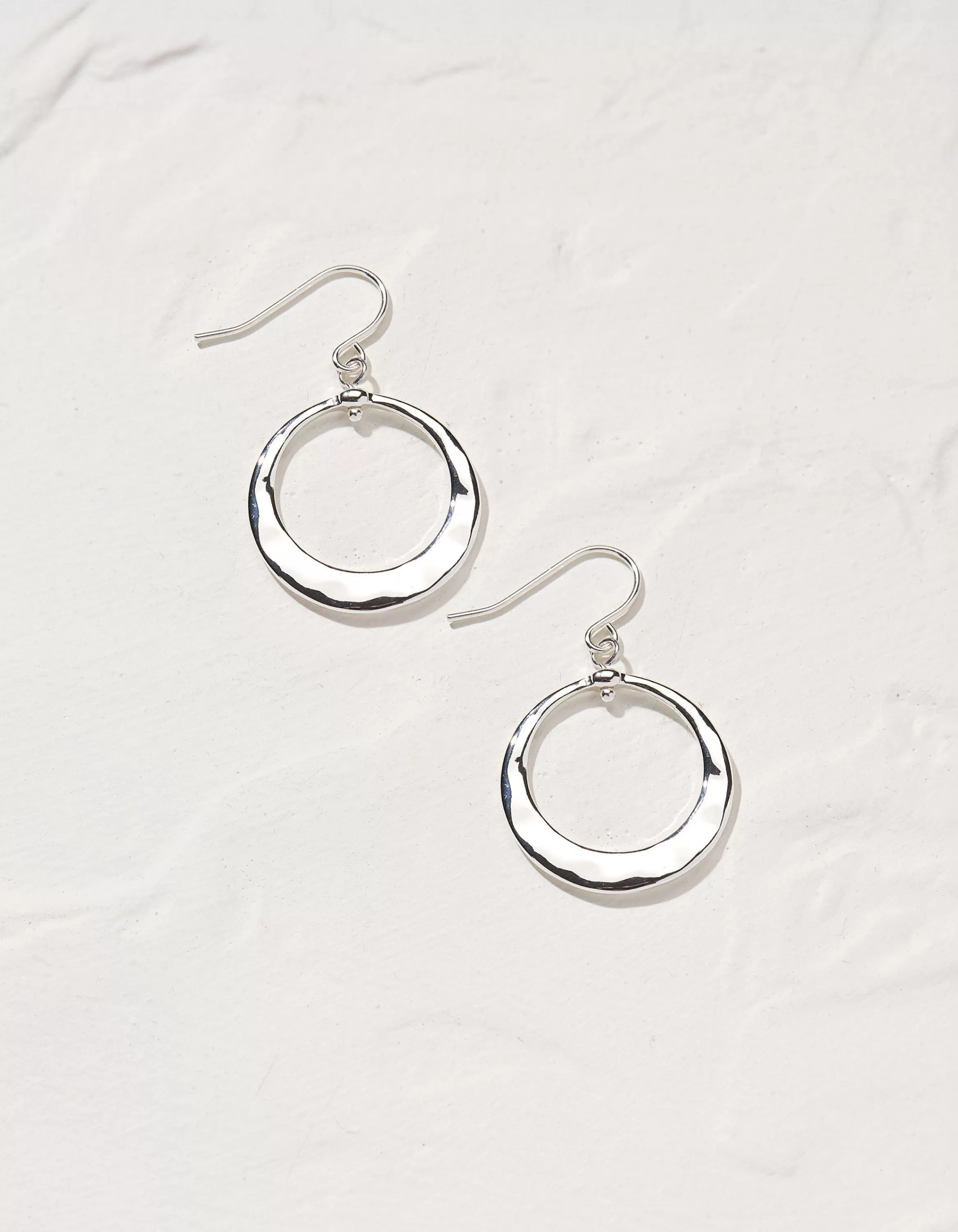 Outlet FatFace Disc Drop Earrings Silver