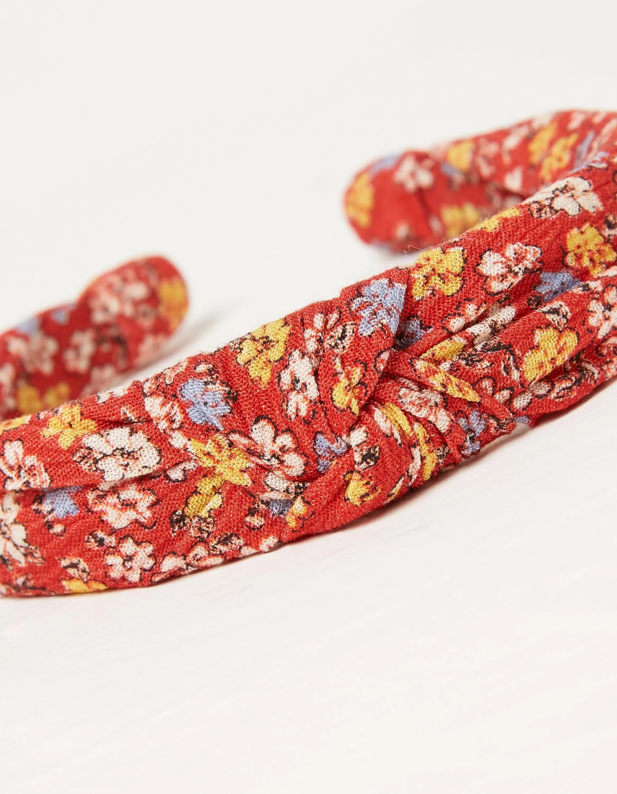 Cheap FatFace Ditsy Floral Headband Washed Red