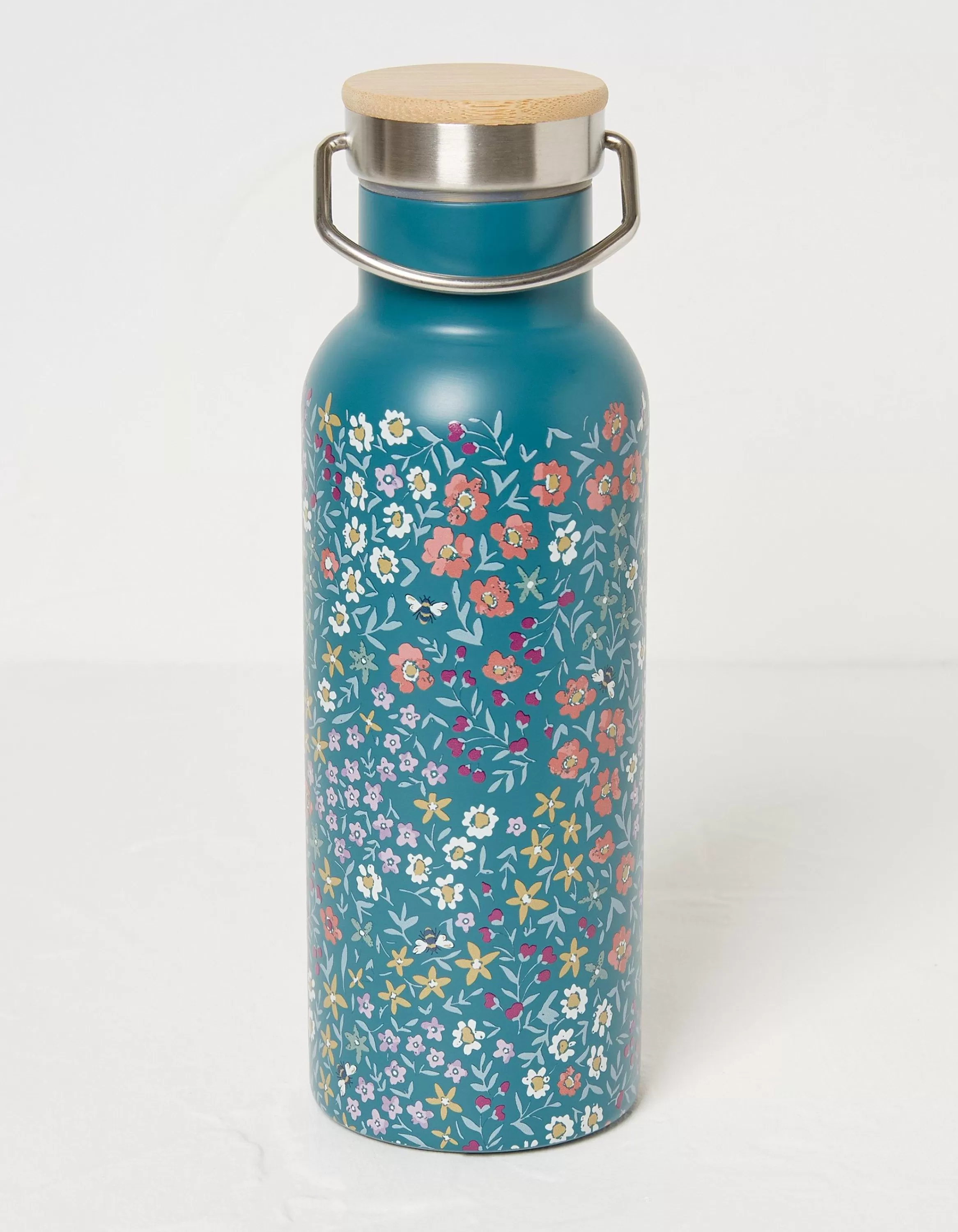 Flash Sale FatFace Ditsy Floral Water Bottle Blue