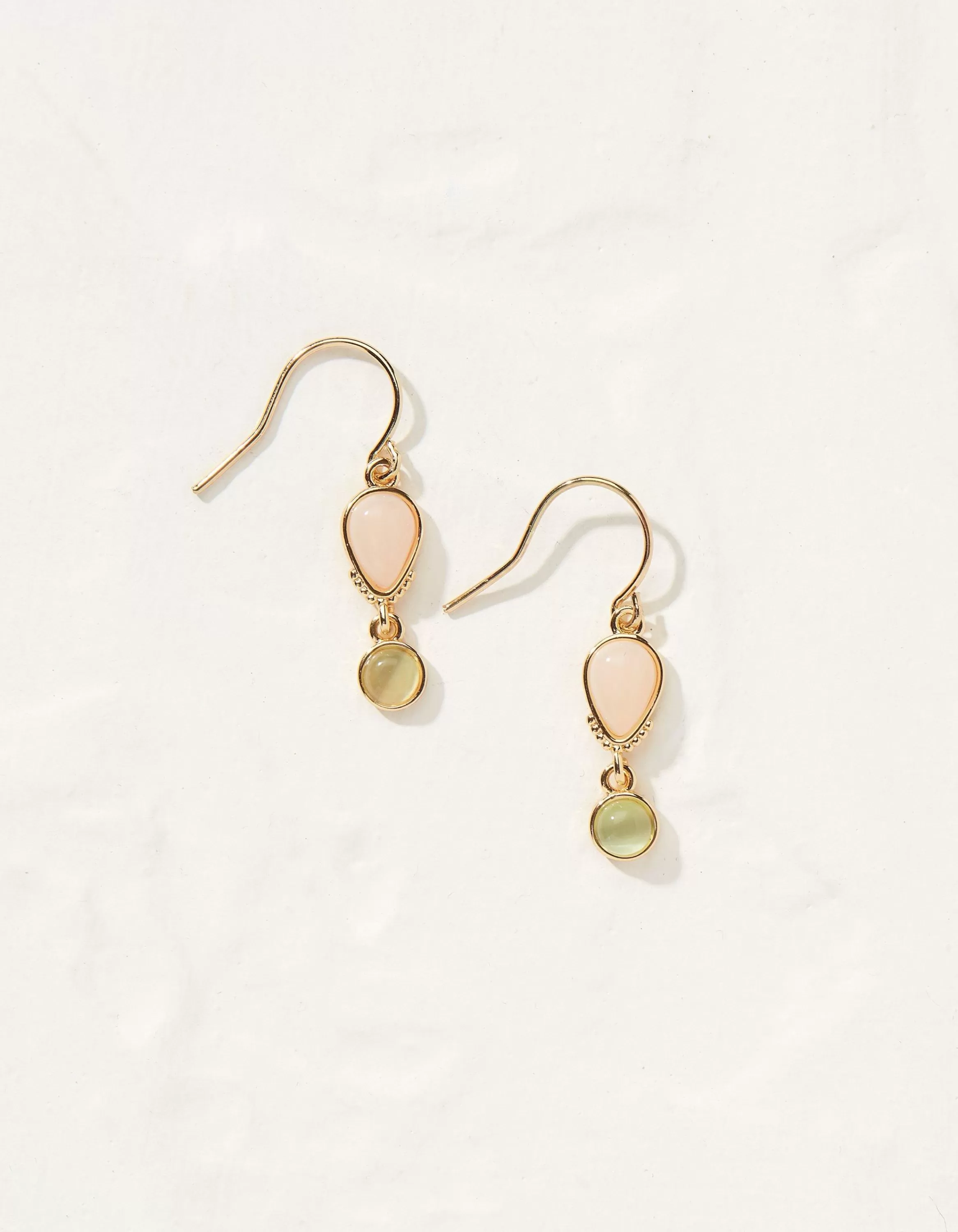 Cheap FatFace Double Gem Drop Earrings Multi