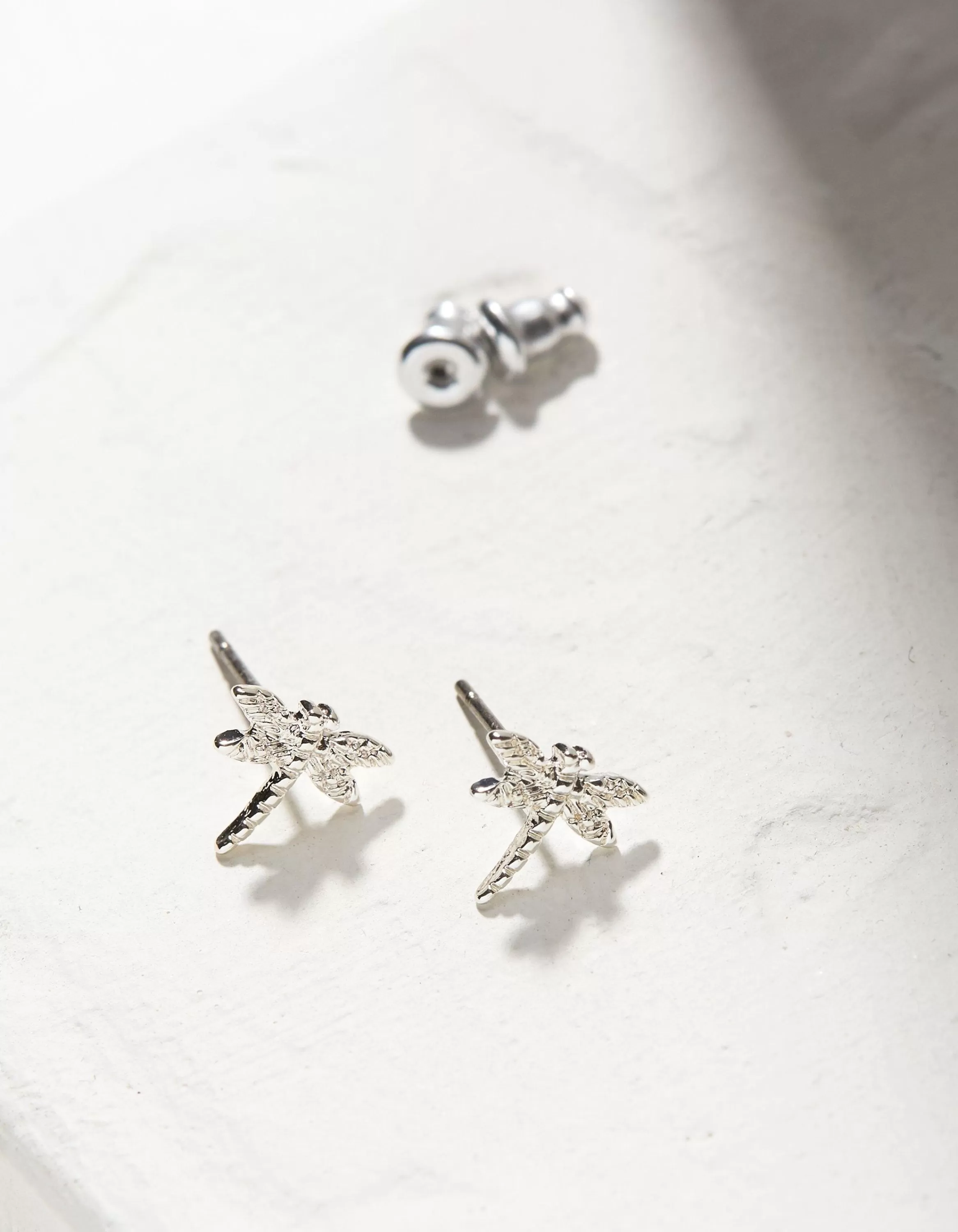 Sale FatFace Dragonfly Studs Silver