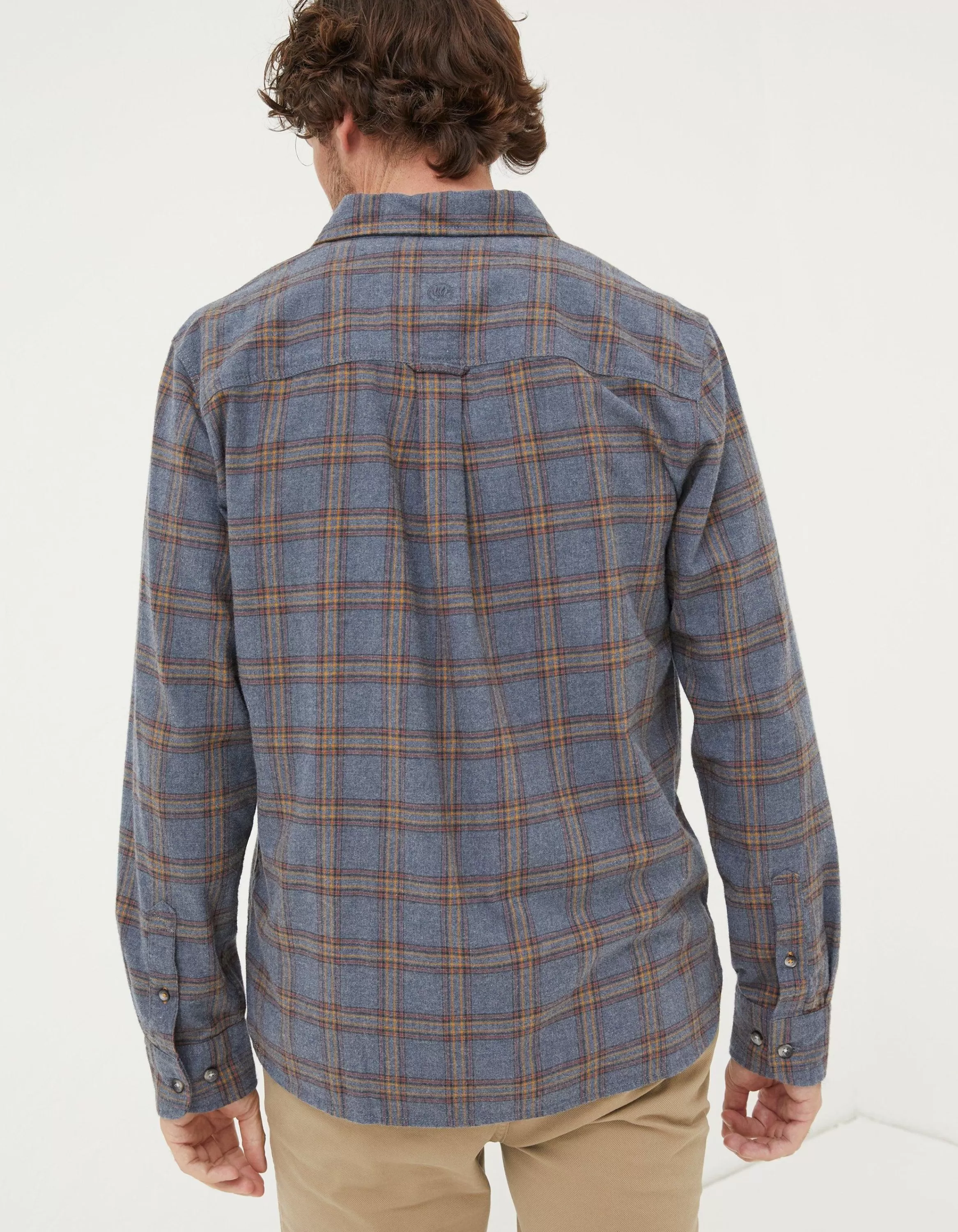 New FatFace Earley Check Shirt Grey