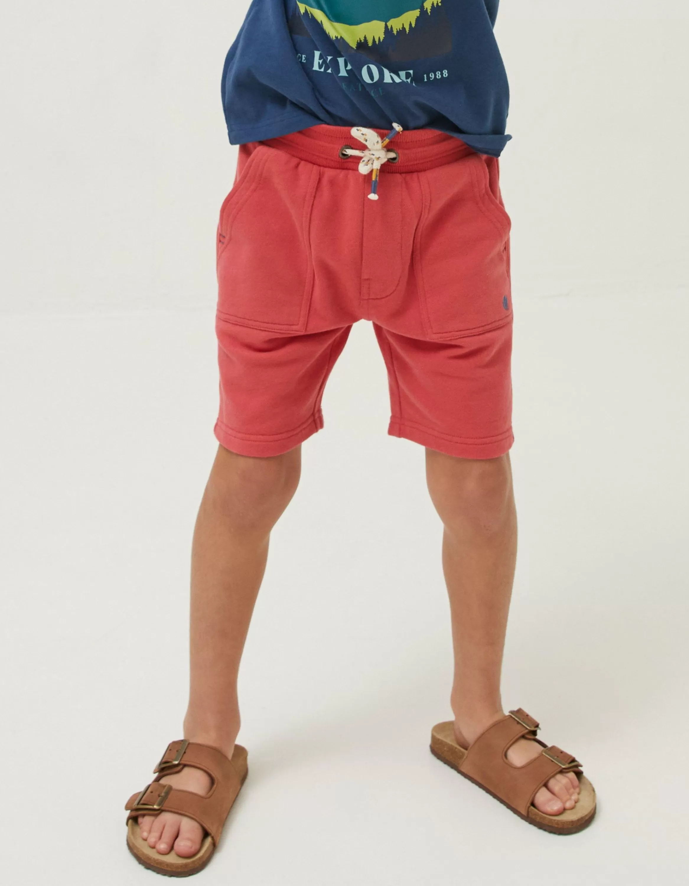 Clearance FatFace Eddie Sweat Shorts Red