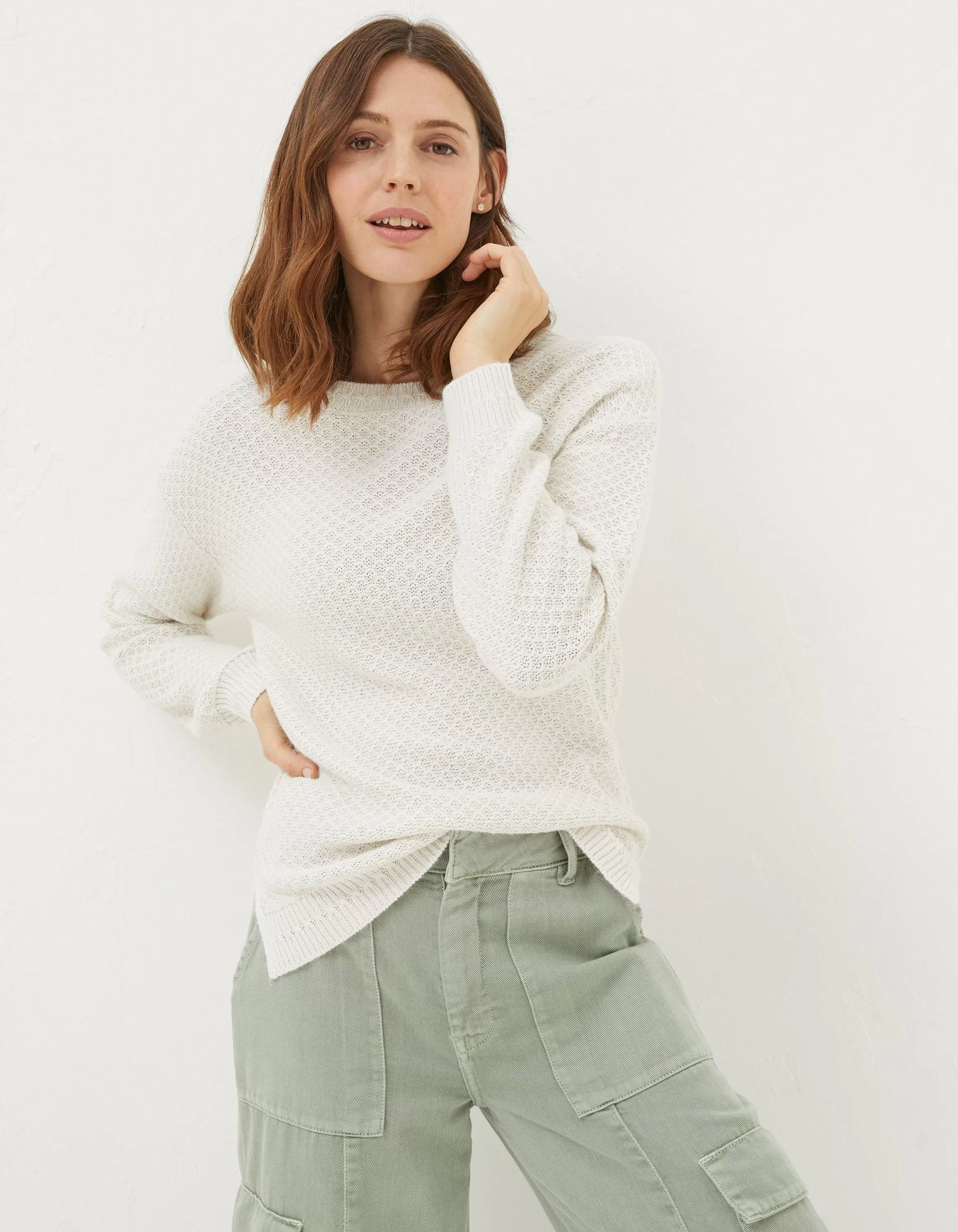 Best FatFace Ellie Jumper Ivory