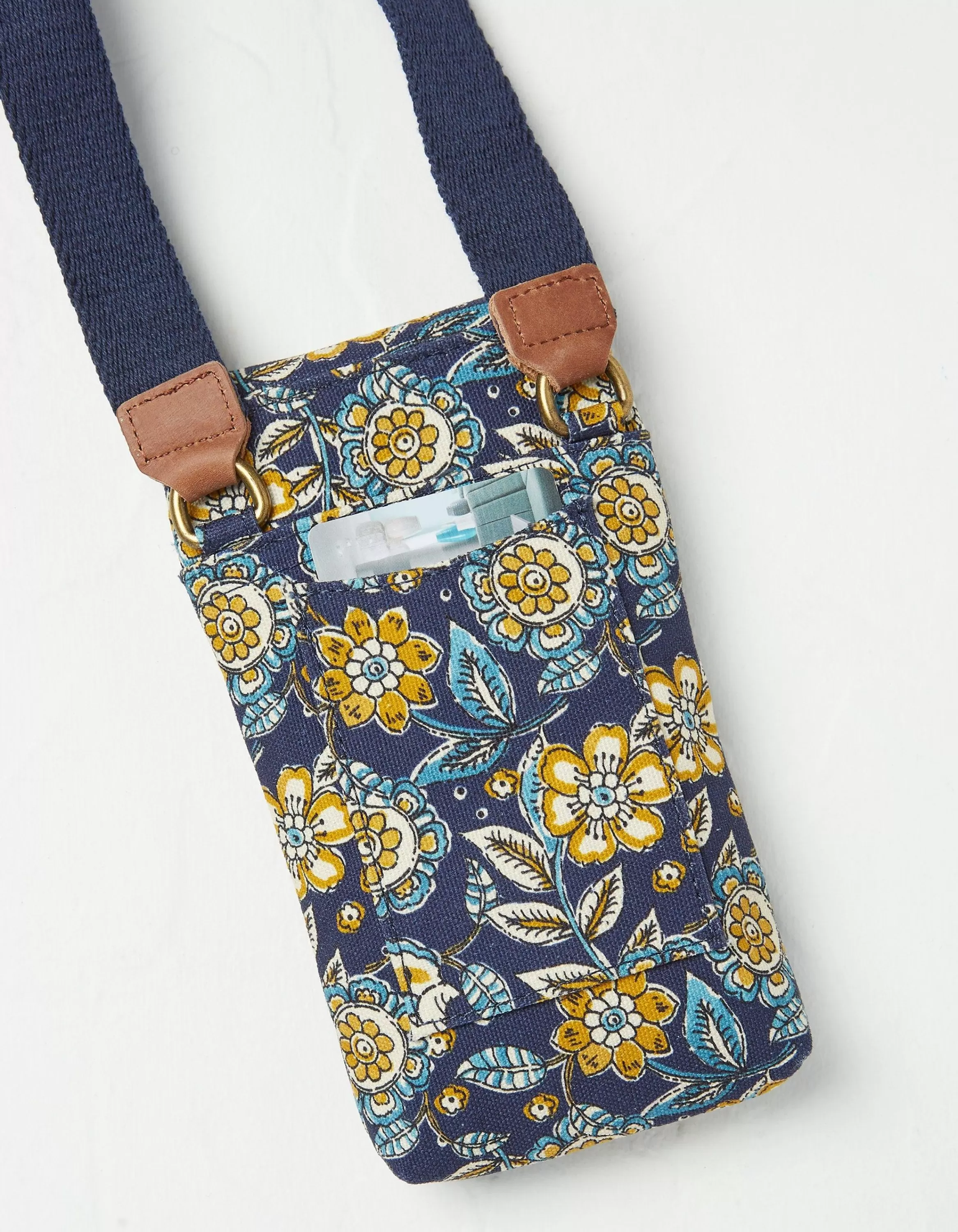 Discount FatFace Elsie Canvas Phone Bag Navy