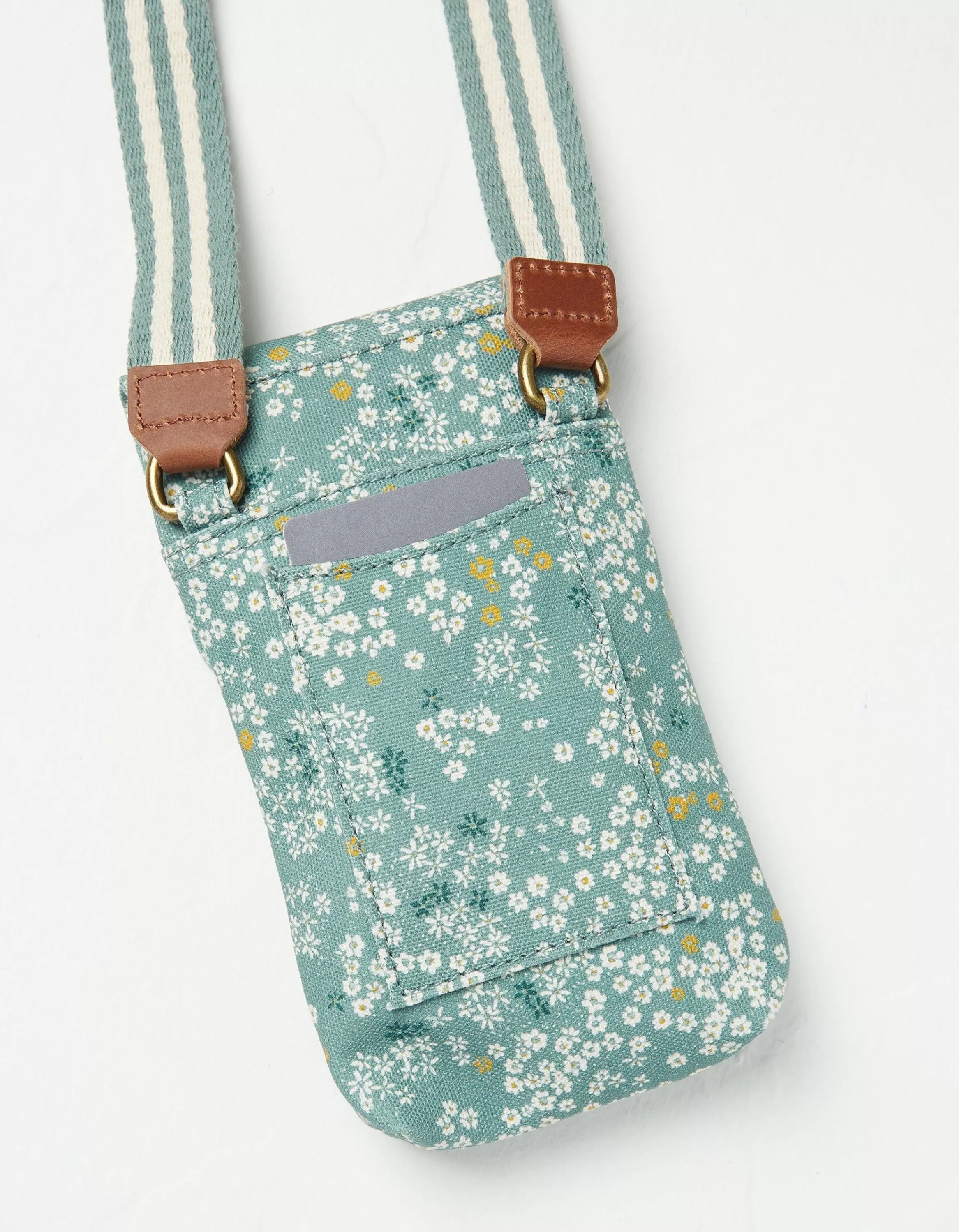 Fashion FatFace Elsie Canvas Phone Bag Green Haze