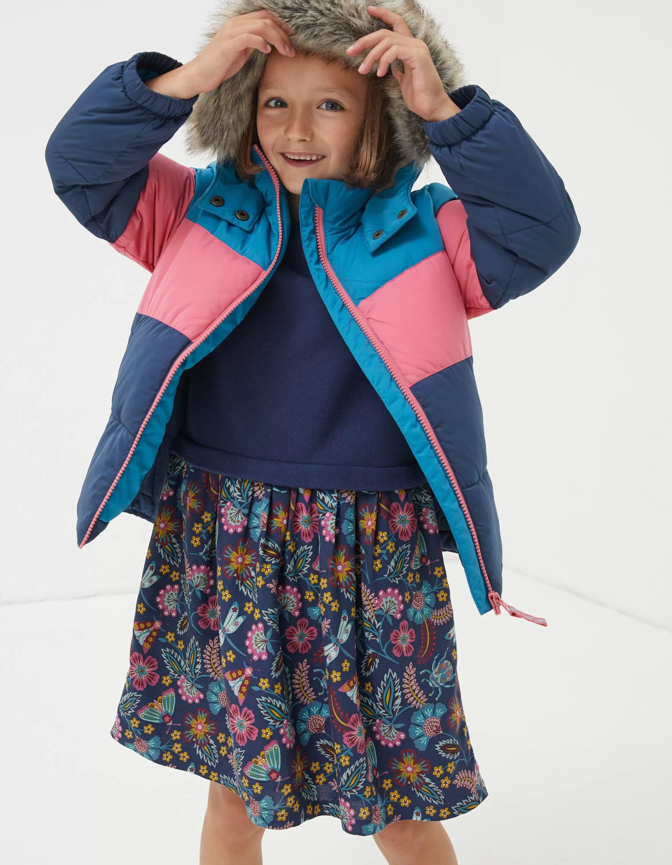 Discount FatFace Elsie Padded Jacket Teal Green