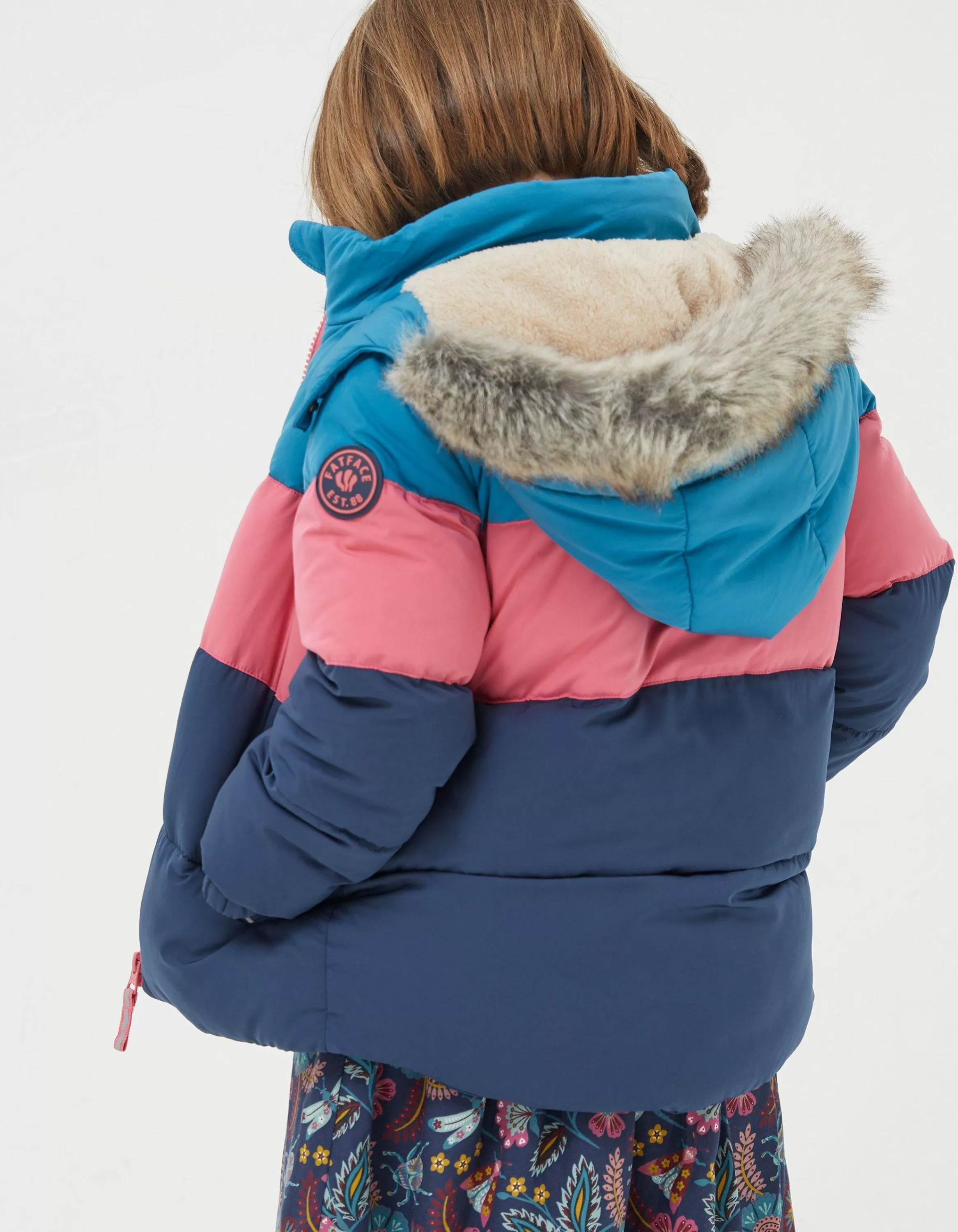 Discount FatFace Elsie Padded Jacket Teal Green