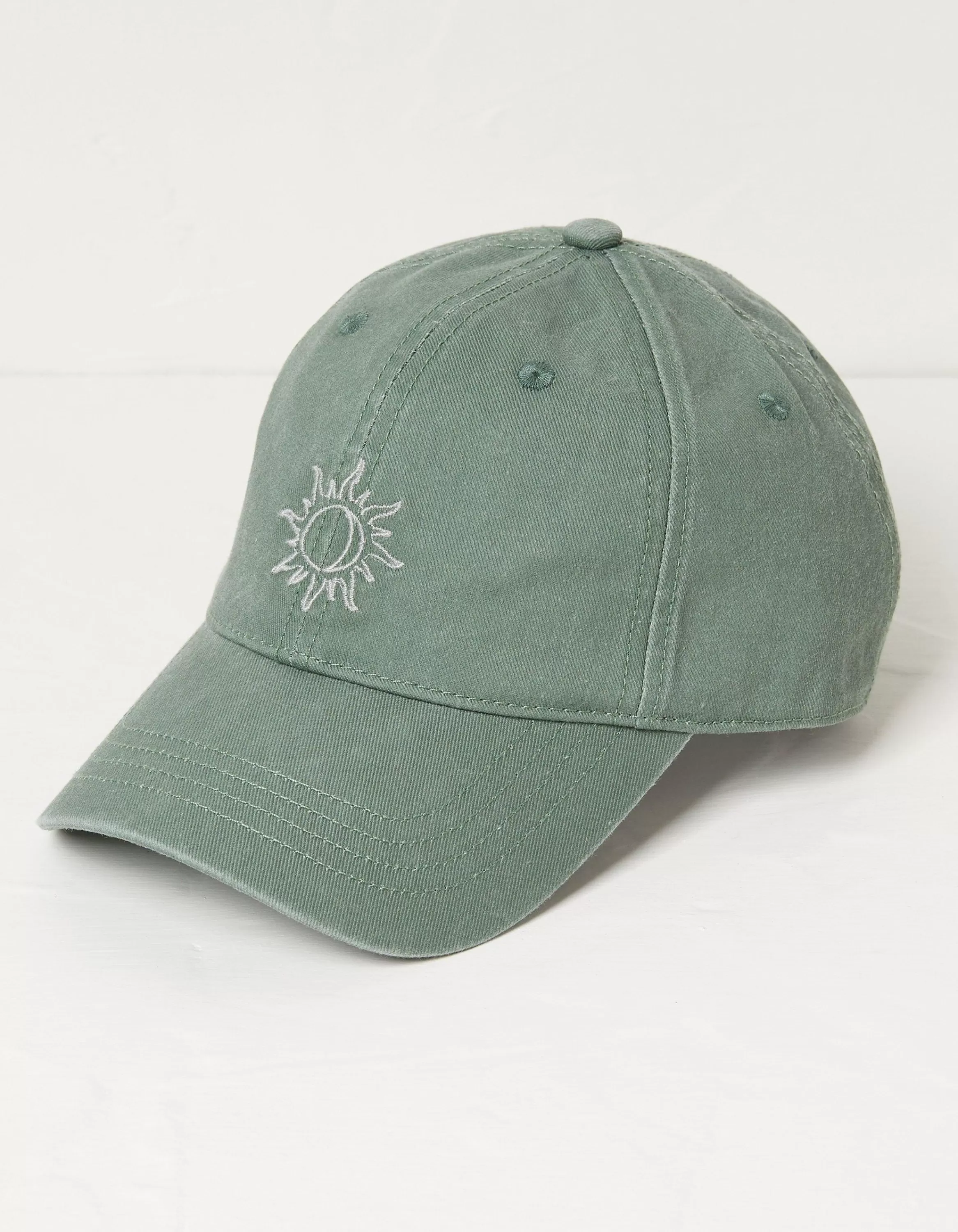 Hot FatFace Embroidered Sun Cap Green Haze