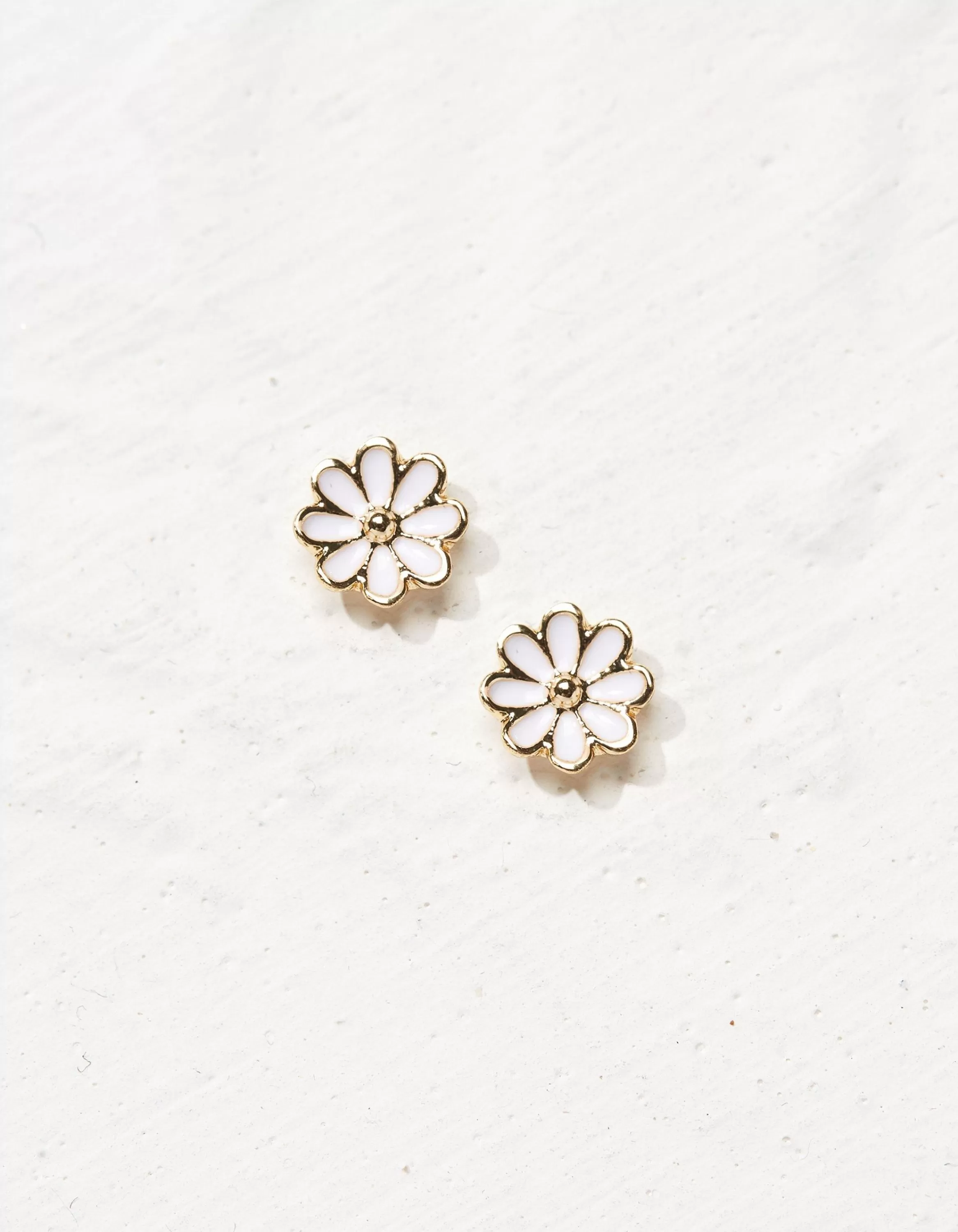 Store FatFace Enamel Daisy Studs Gold