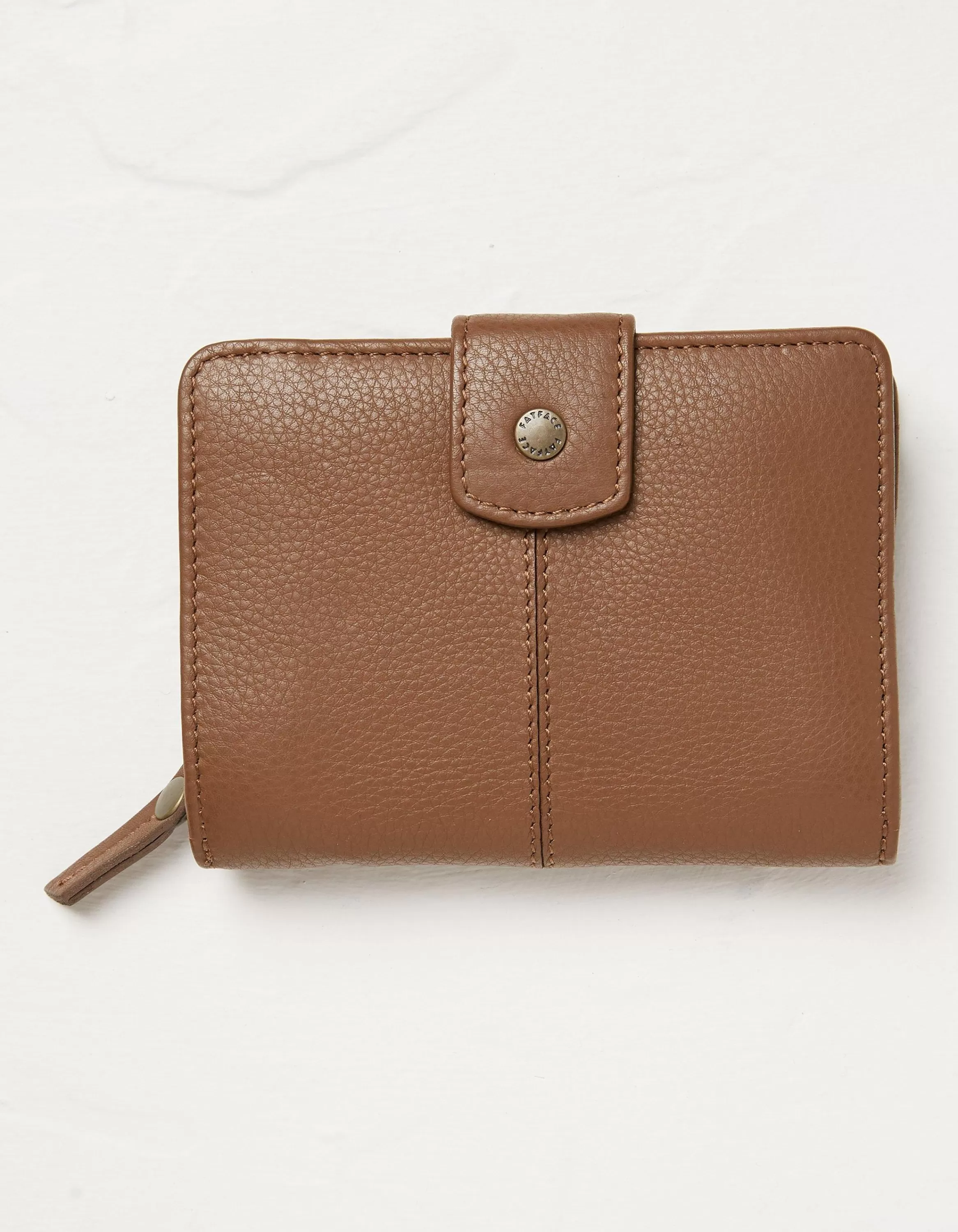 Flash Sale FatFace Etta Leather Zip Purse Tan