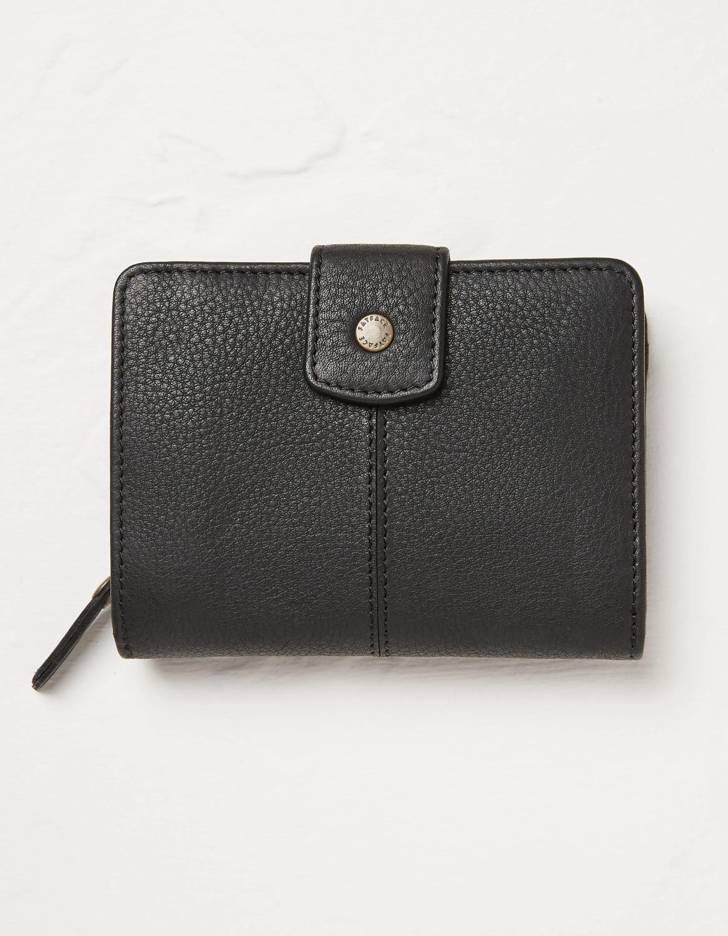 Hot FatFace Etta Leather Zip Purse Black