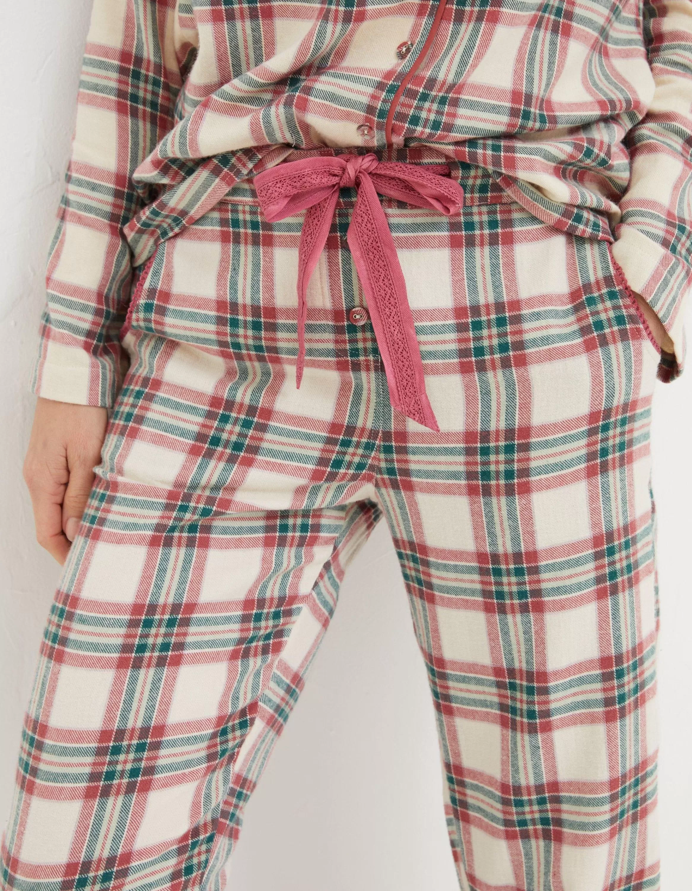 Cheap FatFace Eva Woodland Pyjama Bottoms Ivory