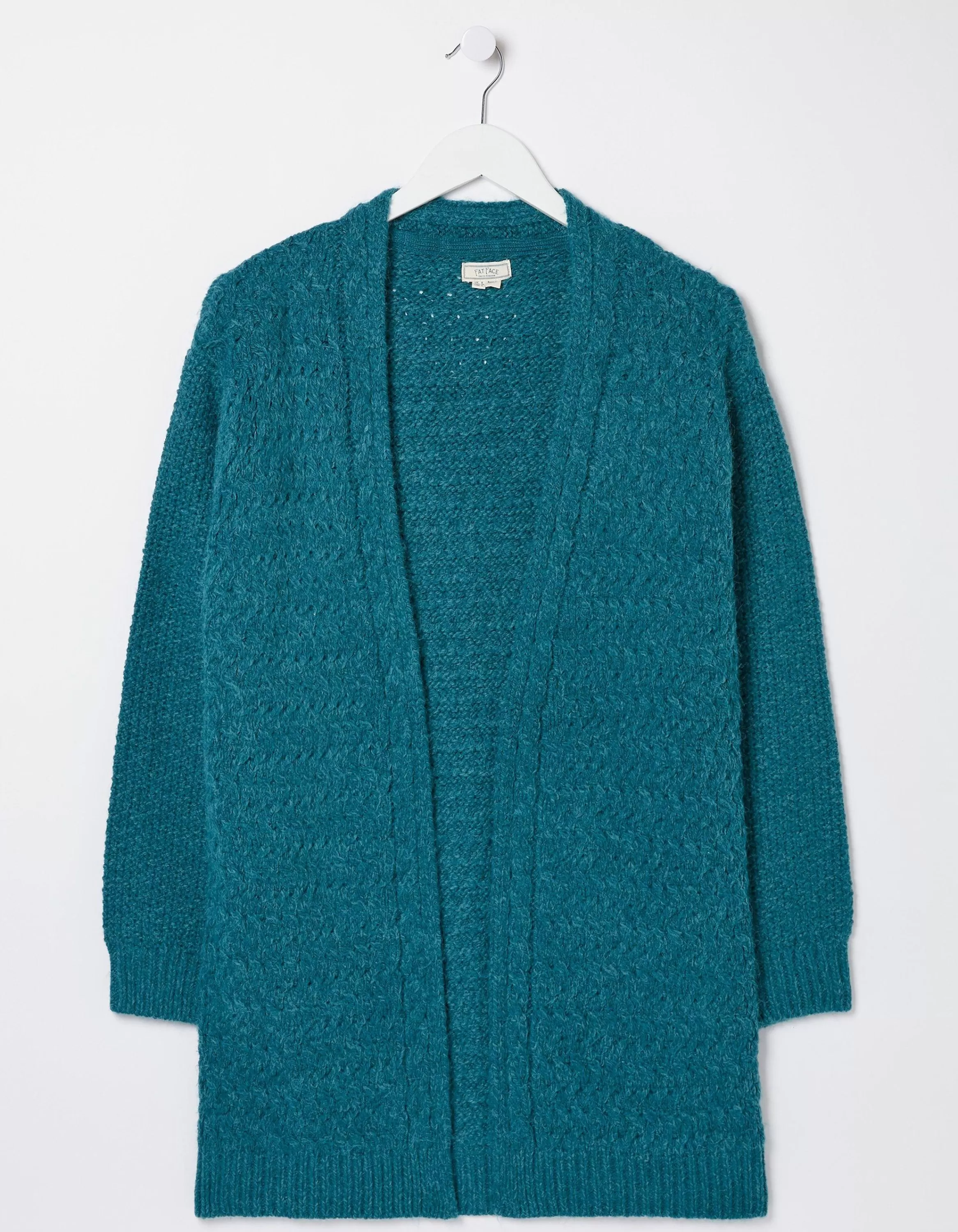 New FatFace Ezzie Cardigan Teal Blue