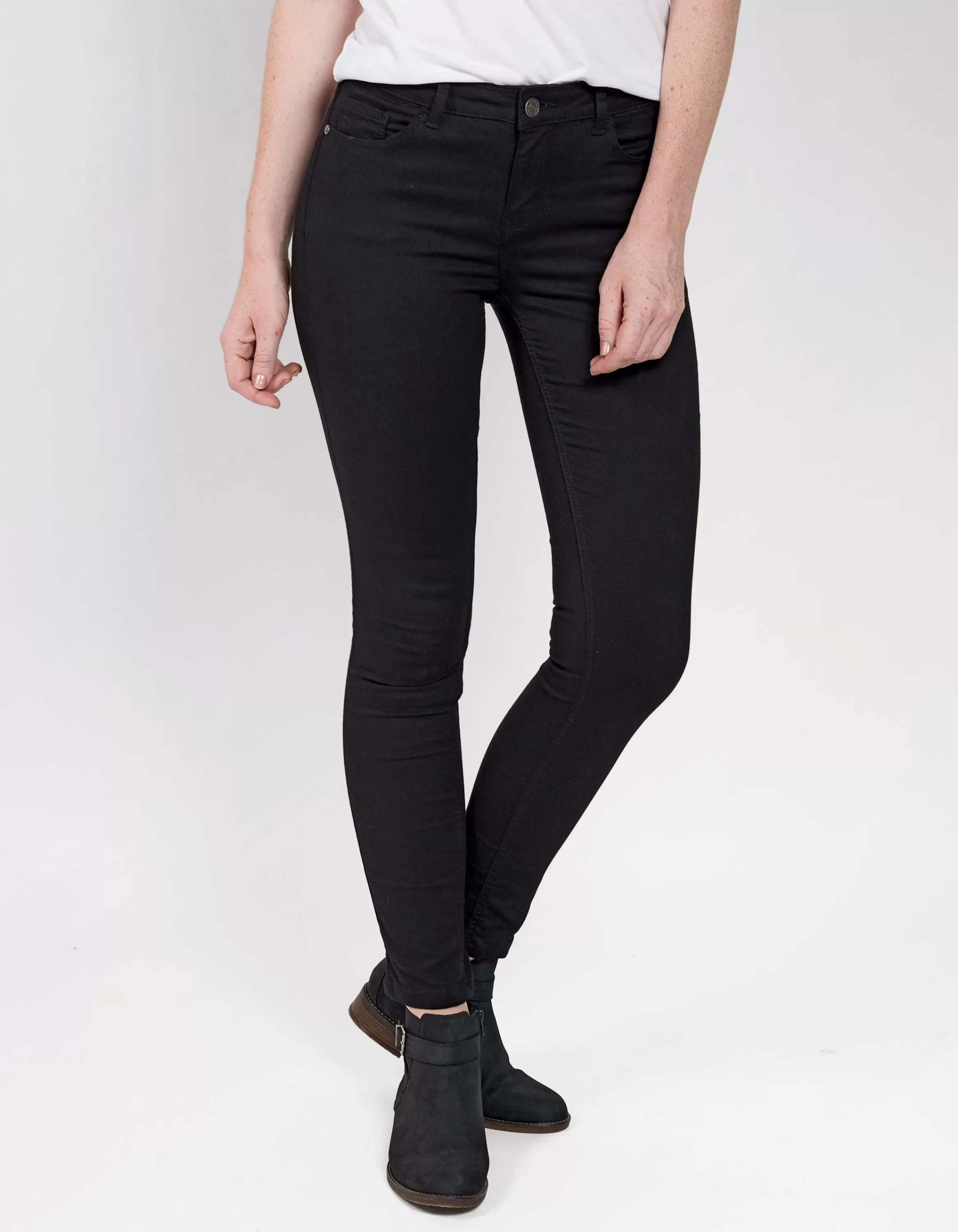 New FatFace Five Pocket Jeggings Black