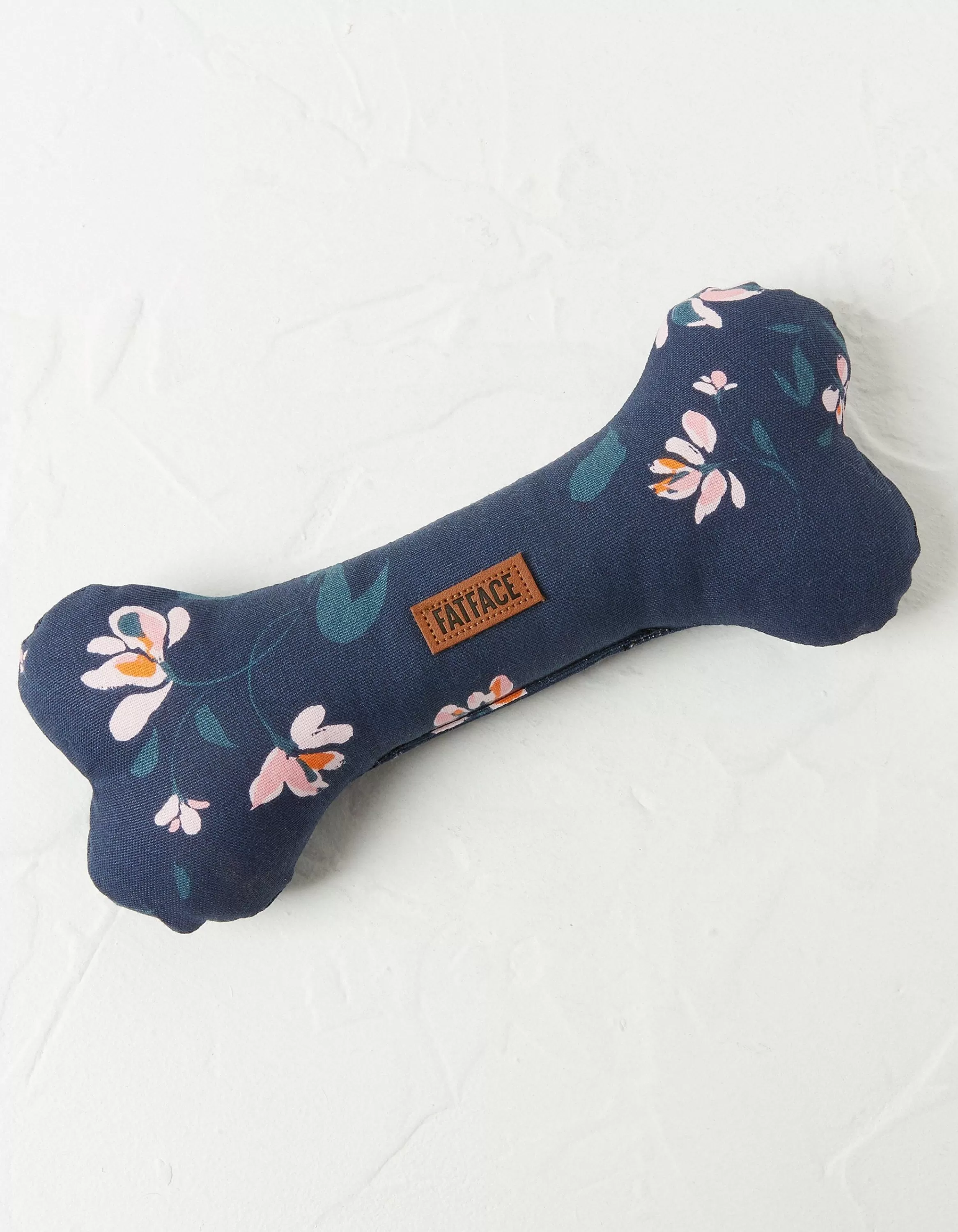 Outlet FatFace Floral Bone Dog Toy Navy