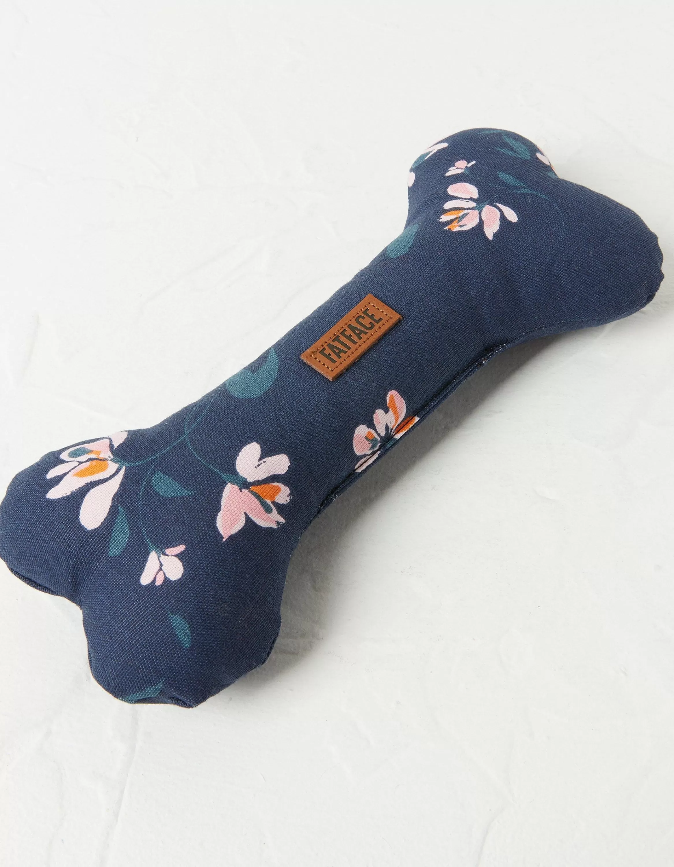 Outlet FatFace Floral Bone Dog Toy Navy