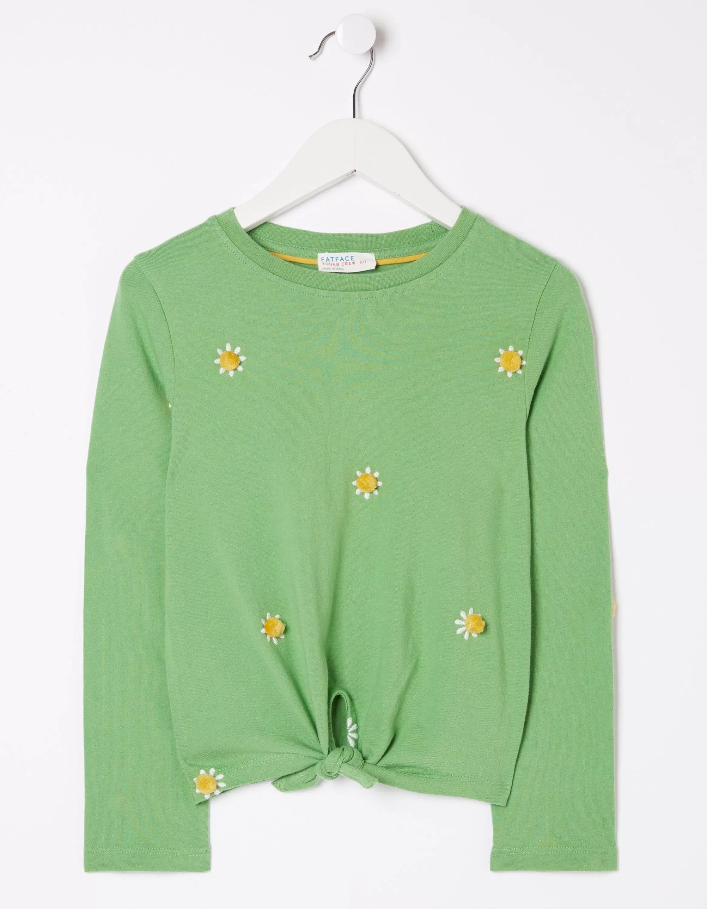 Shop FatFace Flower Knot T-Shirt Green