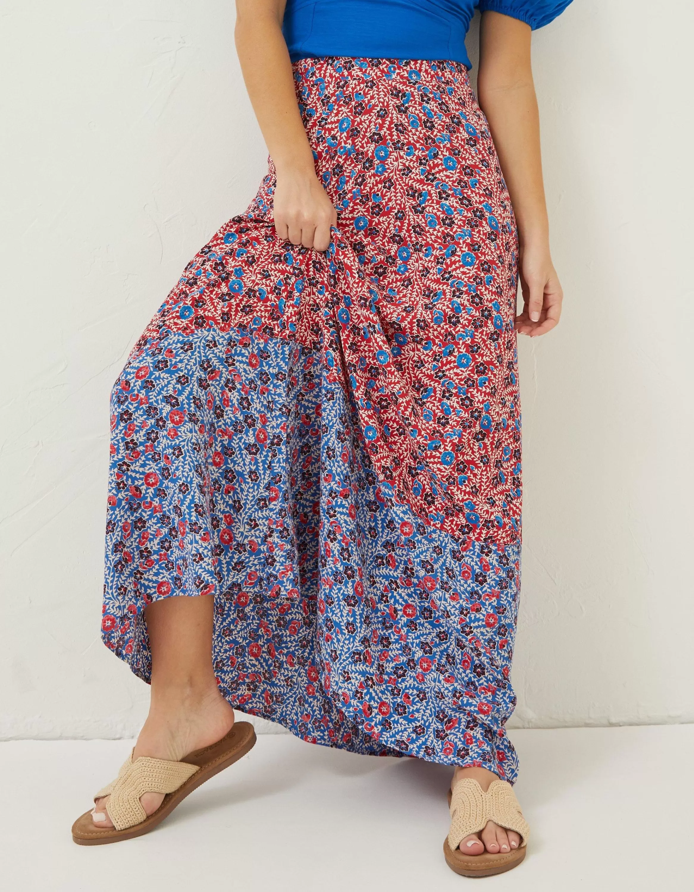 Flash Sale FatFace Francesca Meadow Maxi Skirt Tomato Red