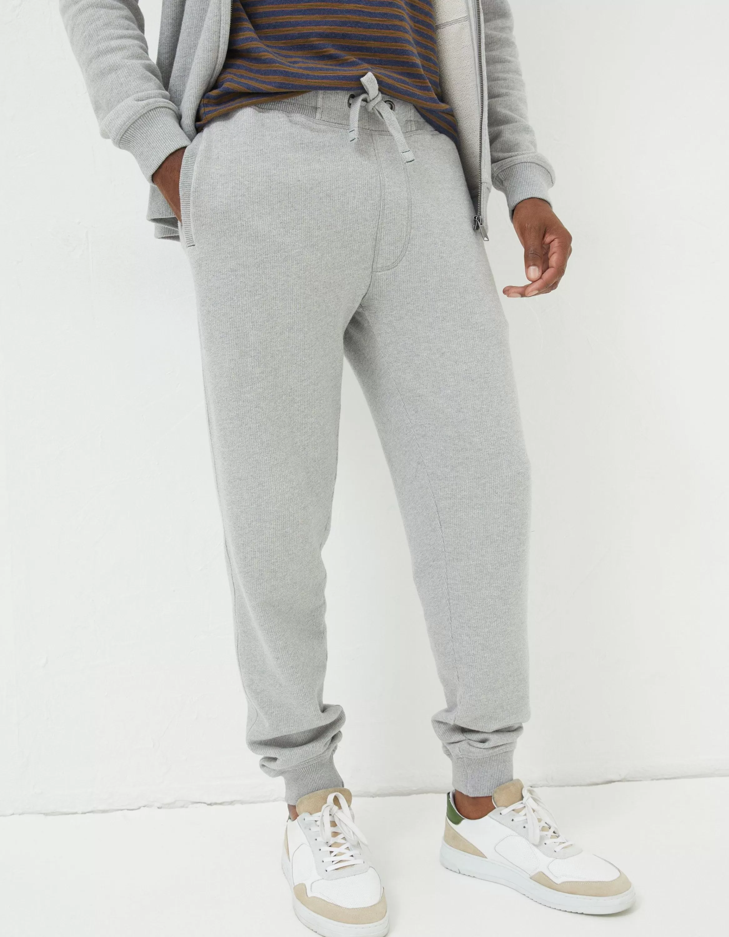 Store FatFace Frome Textured Jogger Grey Marl