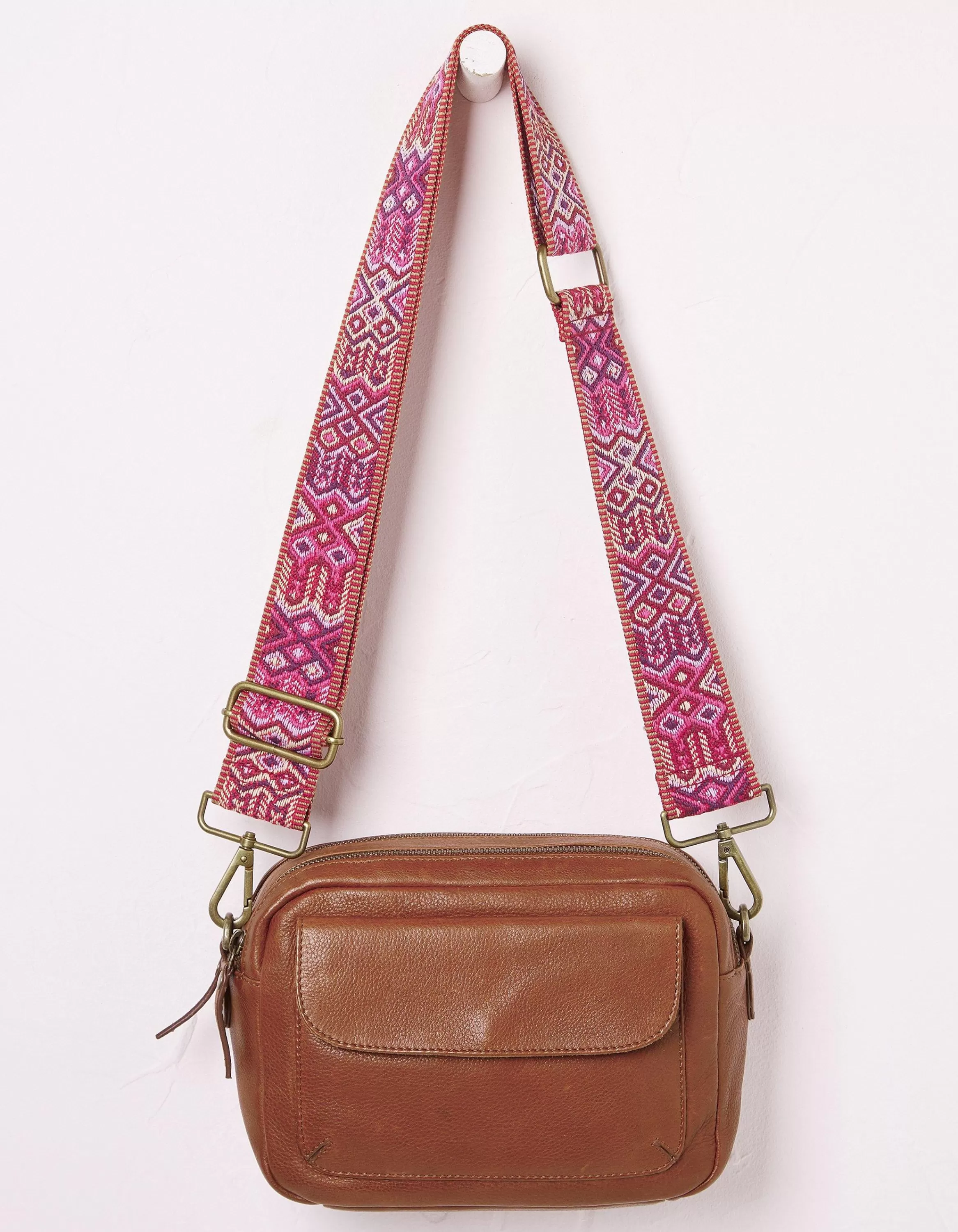 Best Sale FatFace Geo Bag Strap Pink