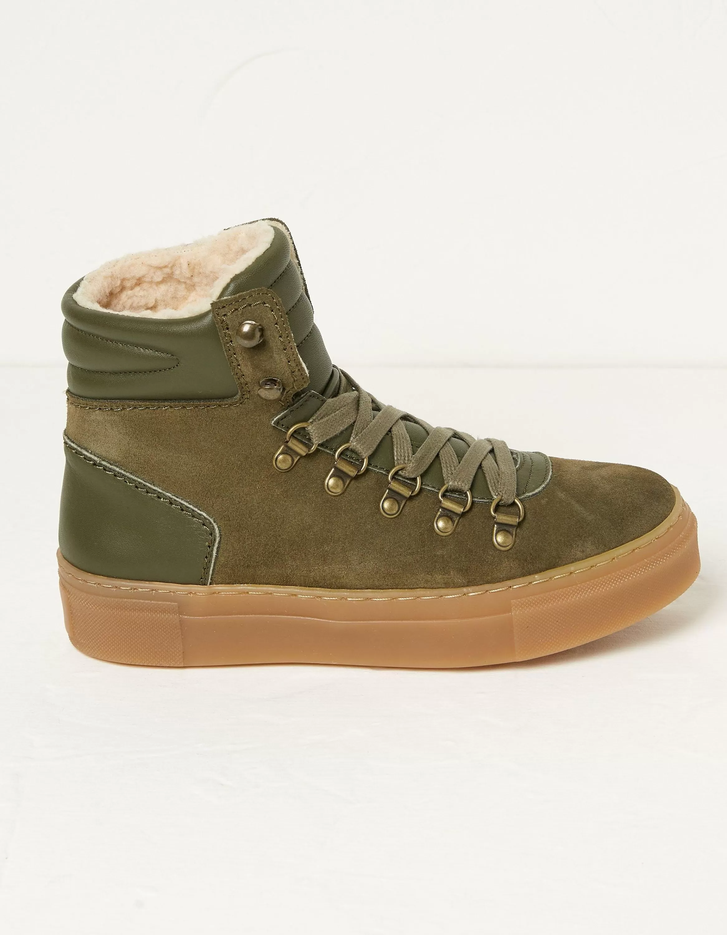 Cheap FatFace Georgie Hybrid Hiker Boots Khaki Green