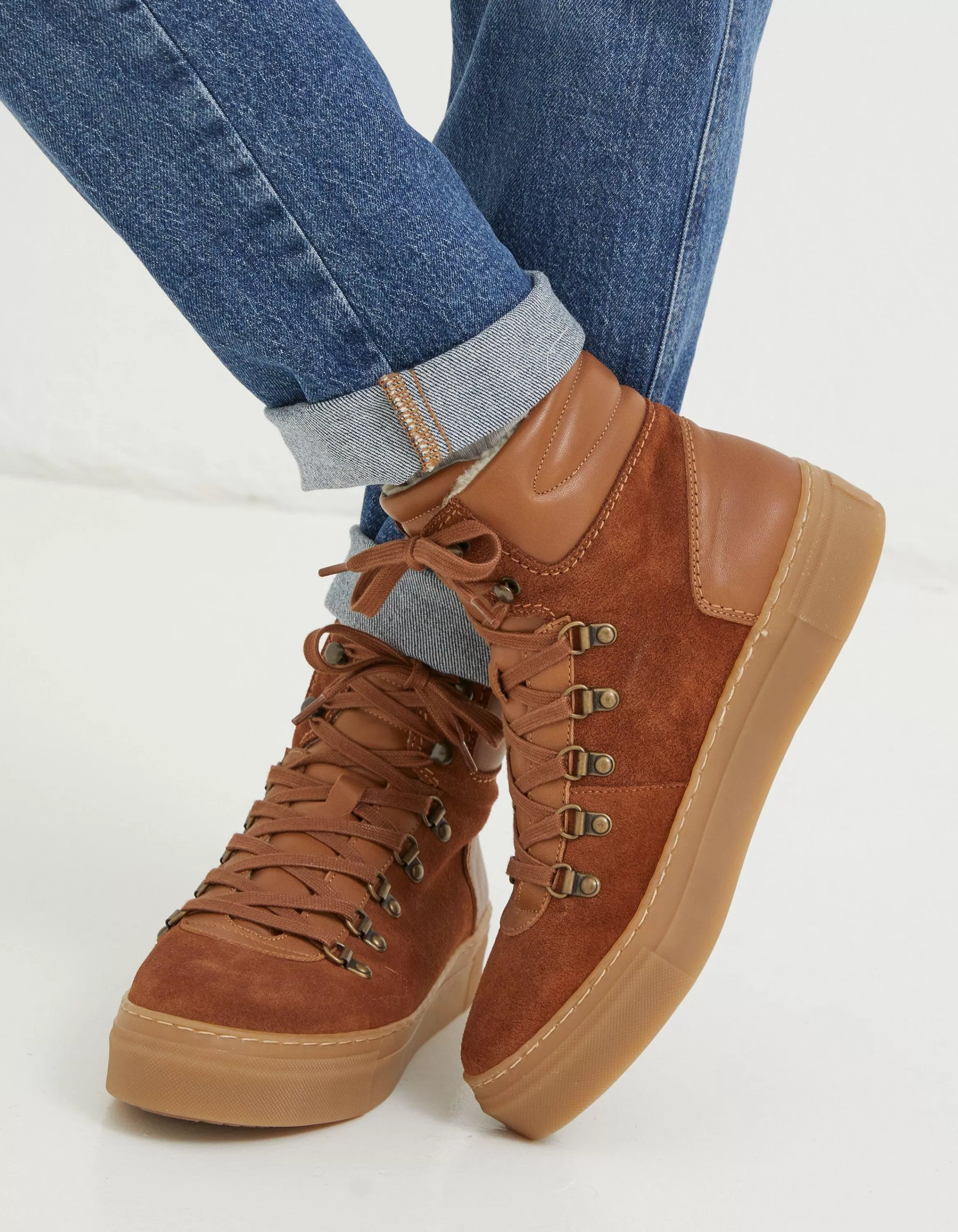 Best FatFace Georgie Hybrid Hiker Boots Tan