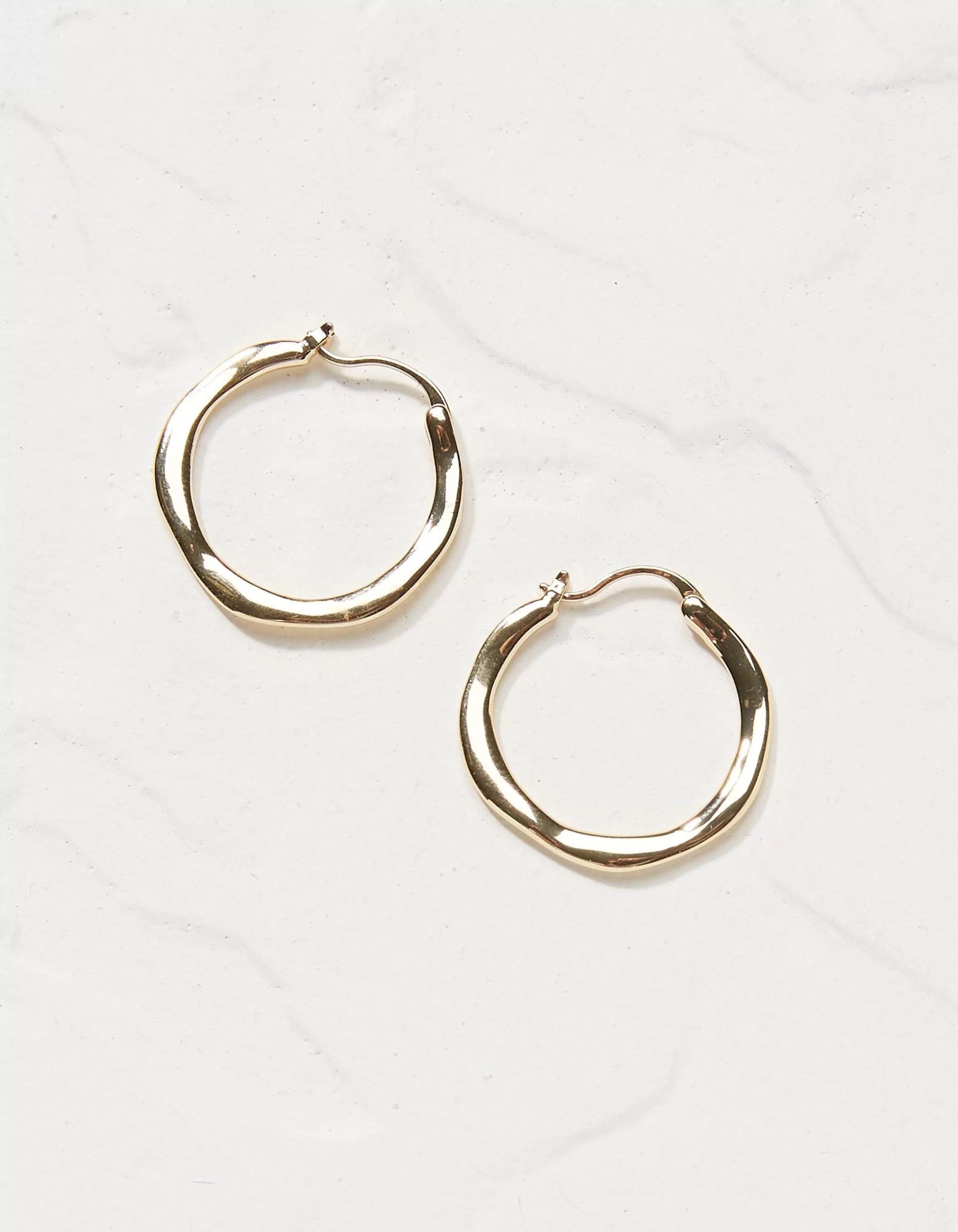 Outlet FatFace Hammered Hoops Gold