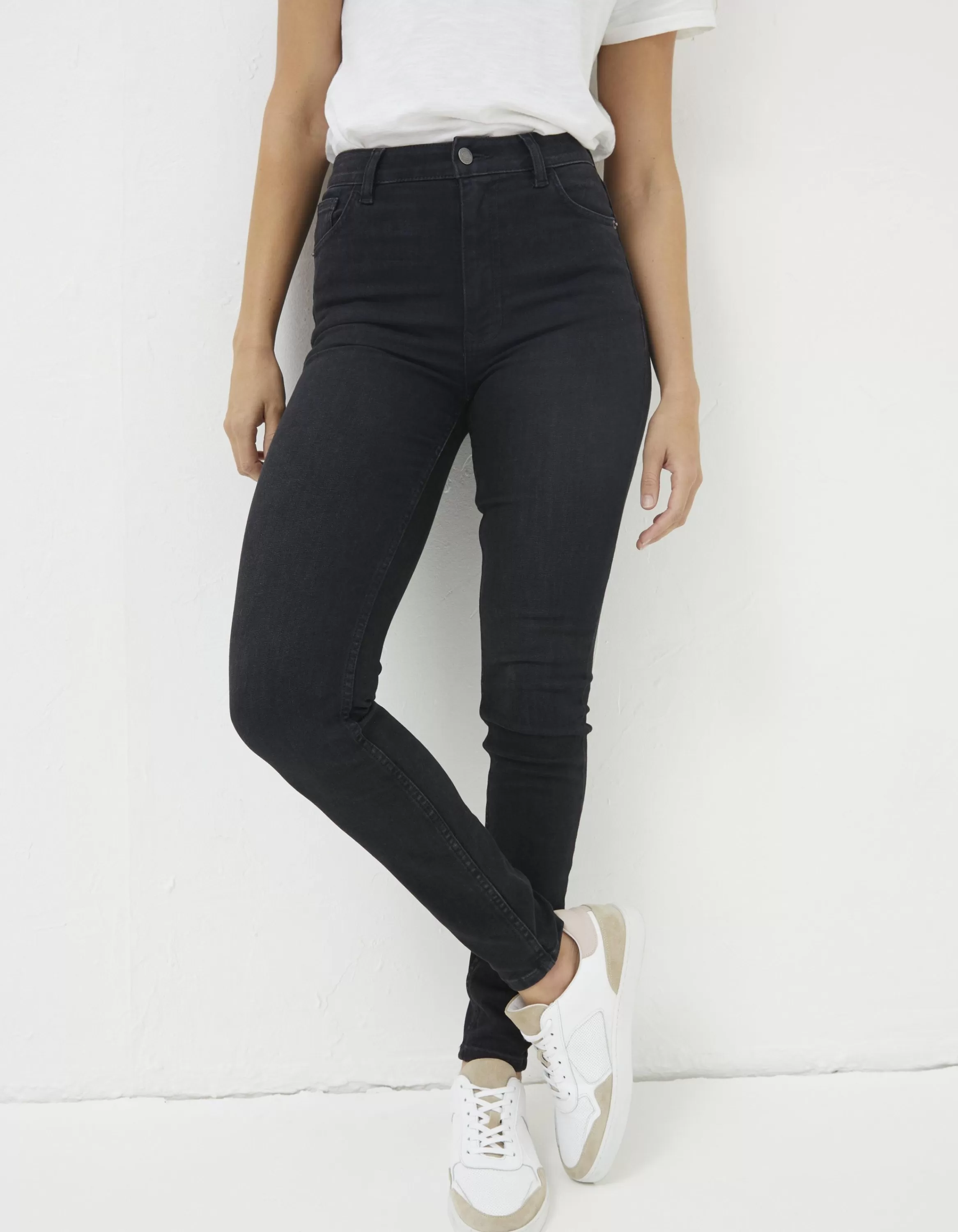 Outlet FatFace Harlow High Waist Skinny Jeans Washed Black