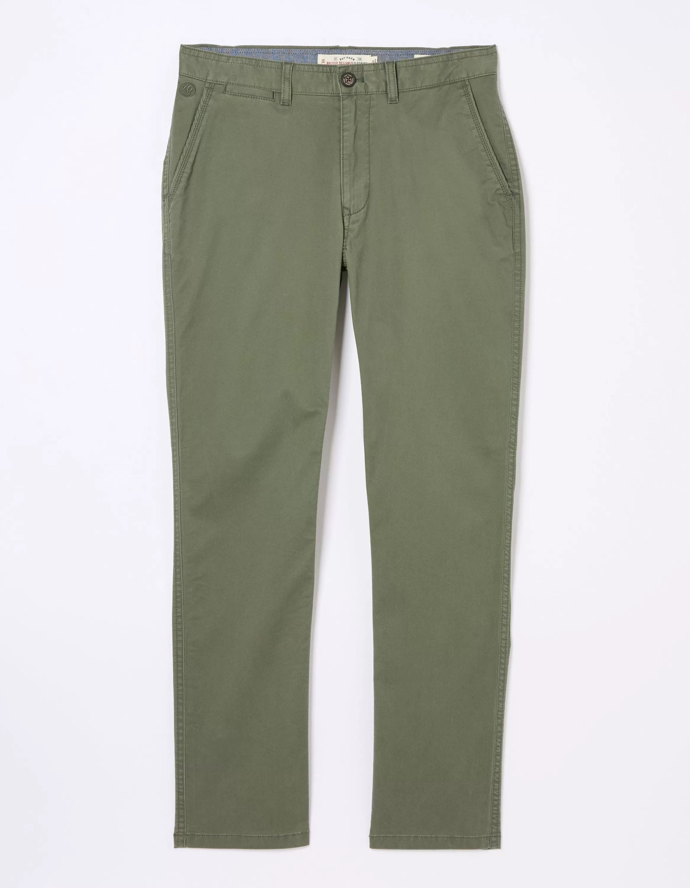 Cheap FatFace Heyshott Slim Chinos Khaki Green