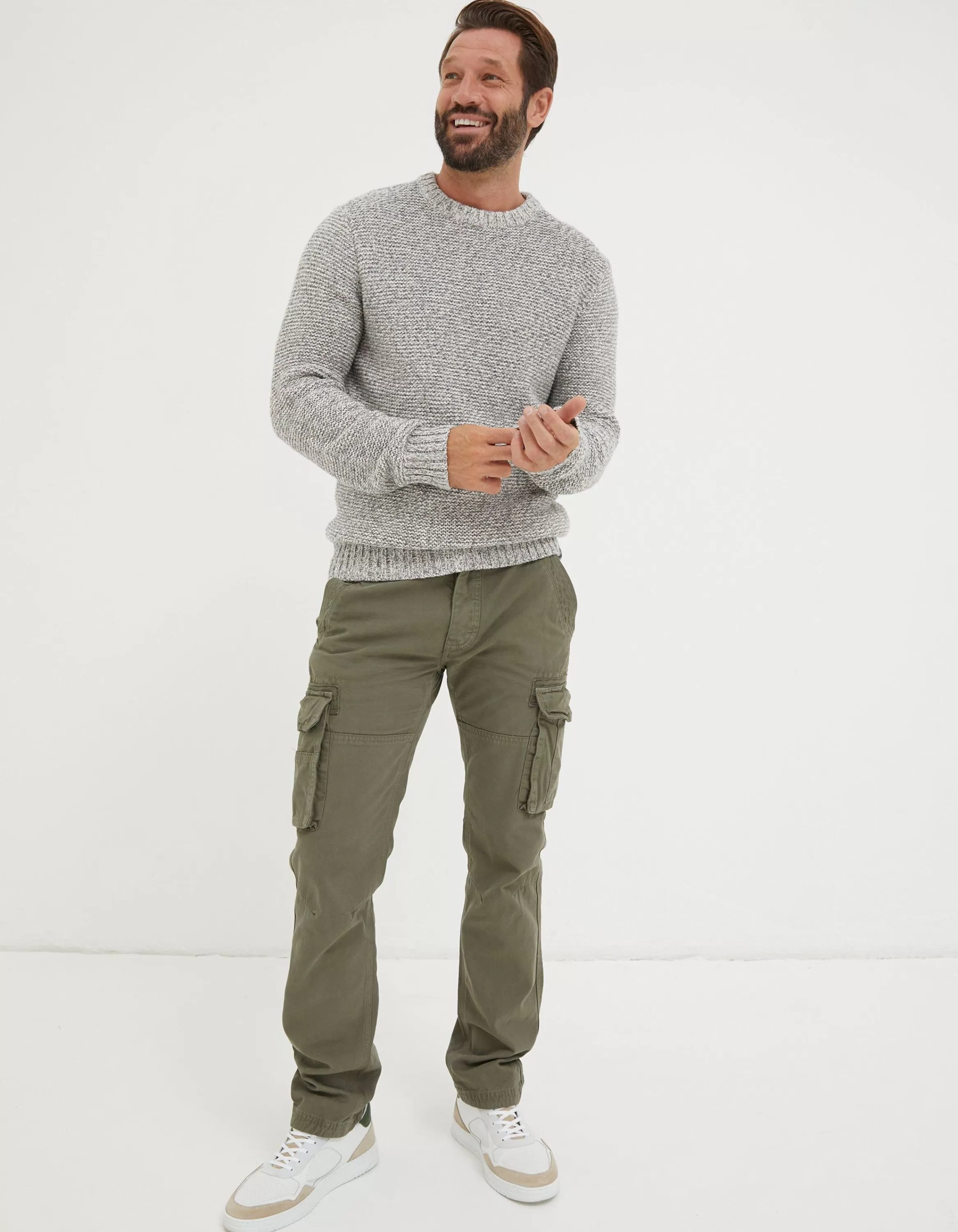 Fashion FatFace Hove Crew Jumper Grey