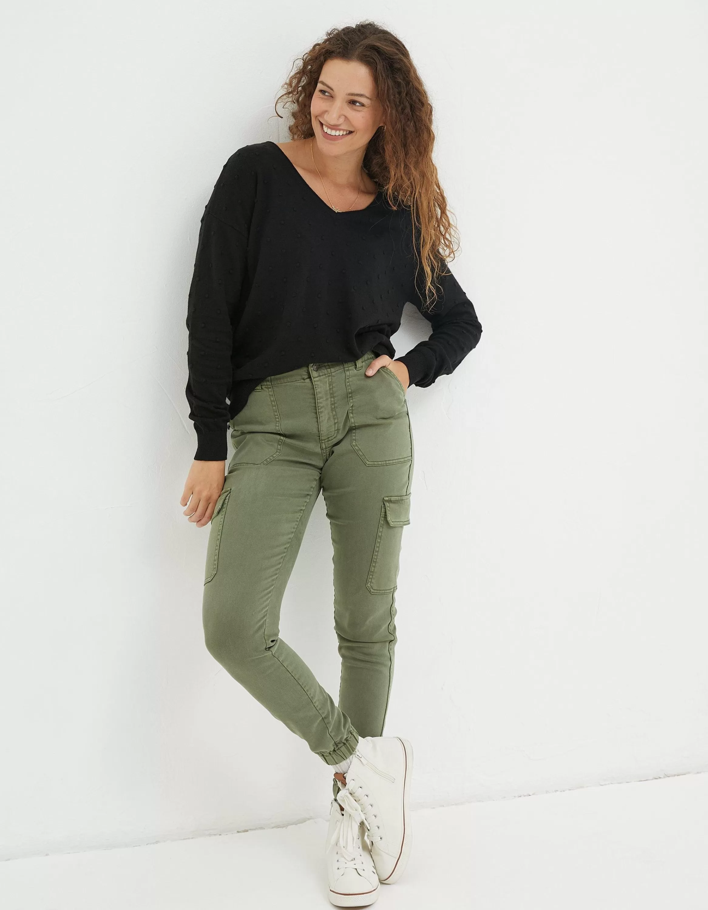 Shop FatFace Hythe Cargo Trouser Green